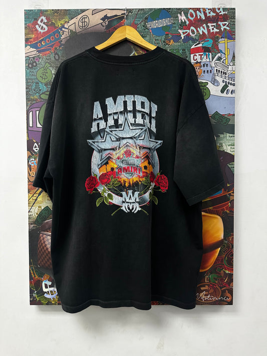 Amiri Championship Tee Black Wash New 3XL With Tags