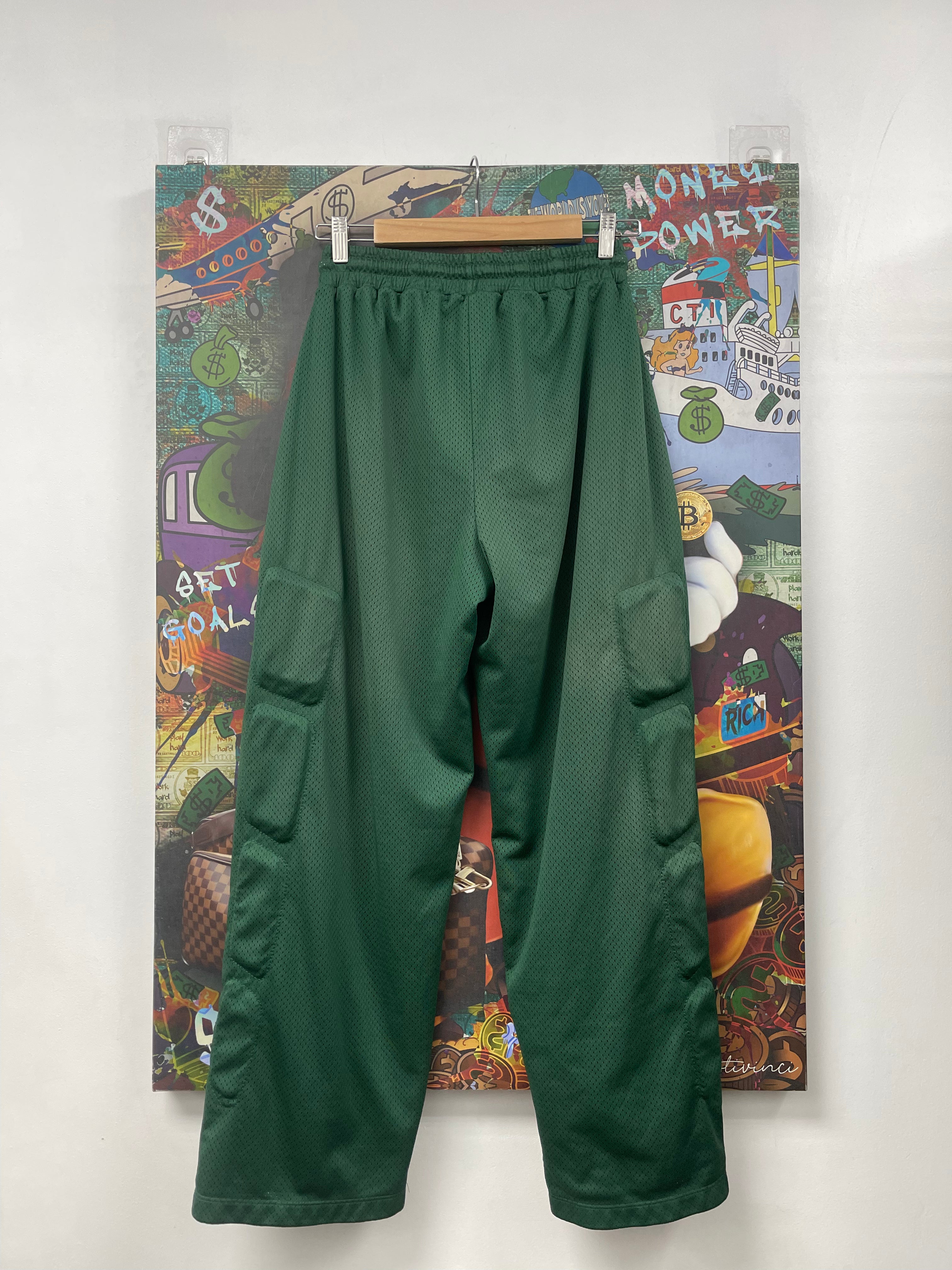Satoshi Nakamoto Green Padded Pants