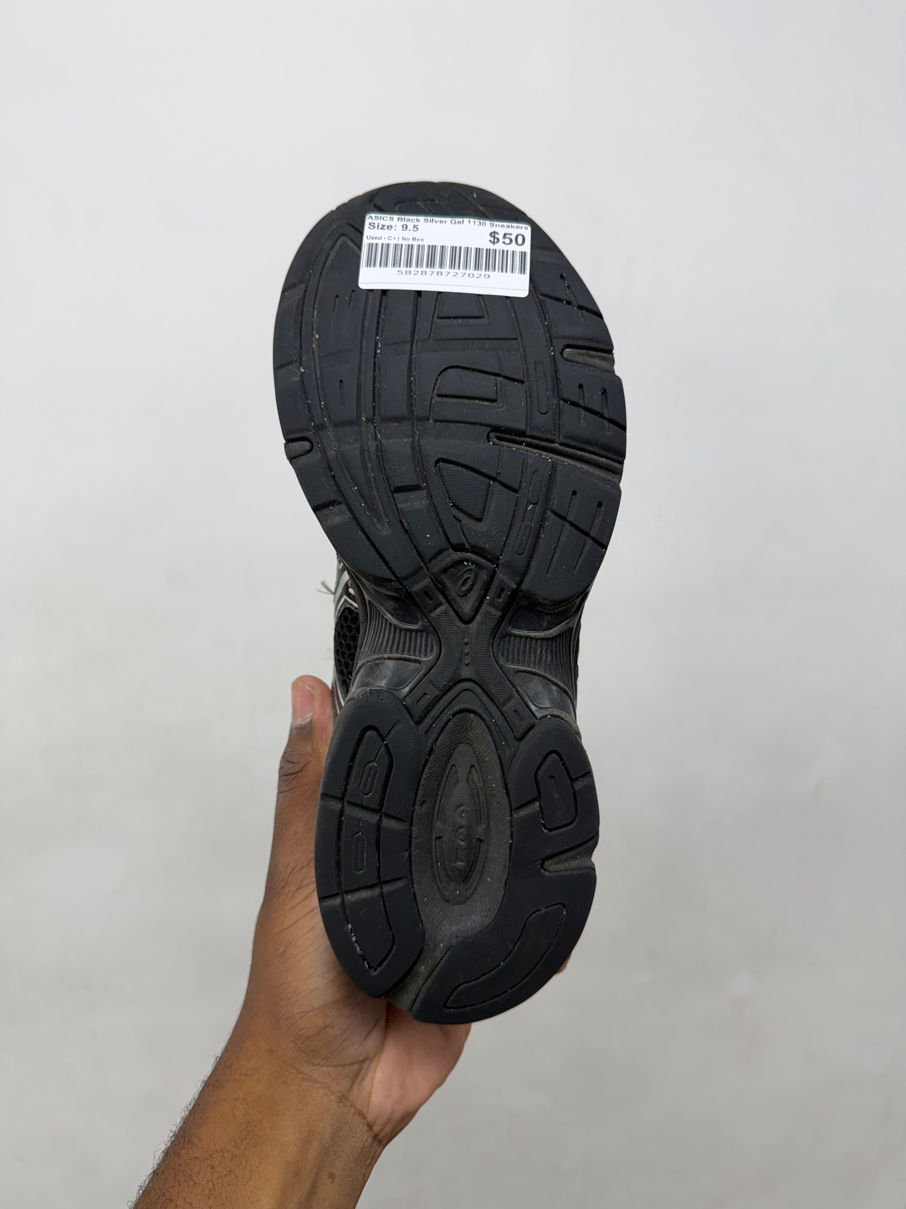 ASICS Black Silver Gel 1130 Sneakers