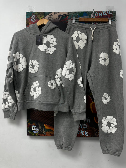 Denim Tears Sweatsuit Grey Used XL Top M Bottoms (Large Set) N/A