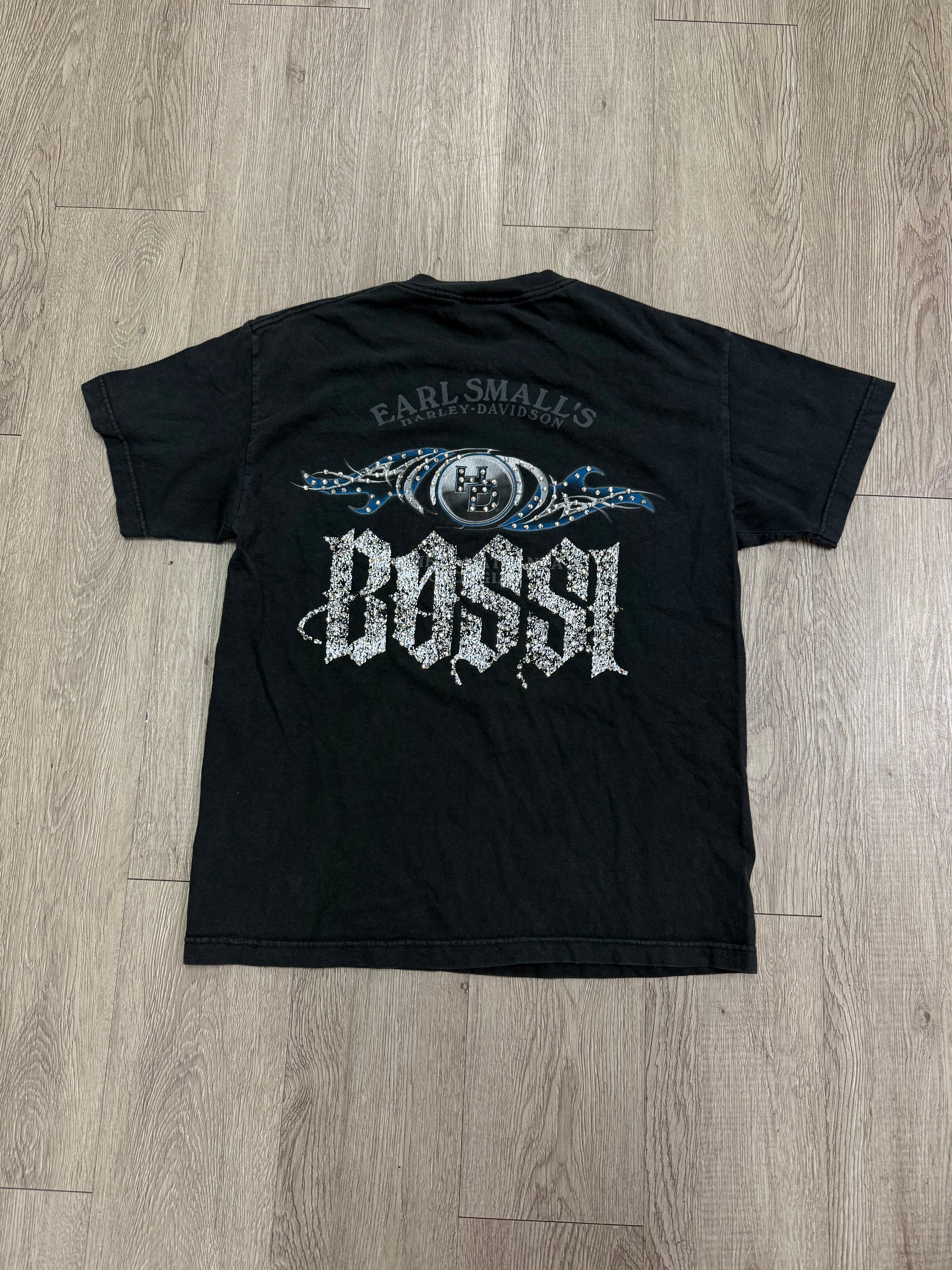 Bossi Harley Davidson Rhinestone Tee