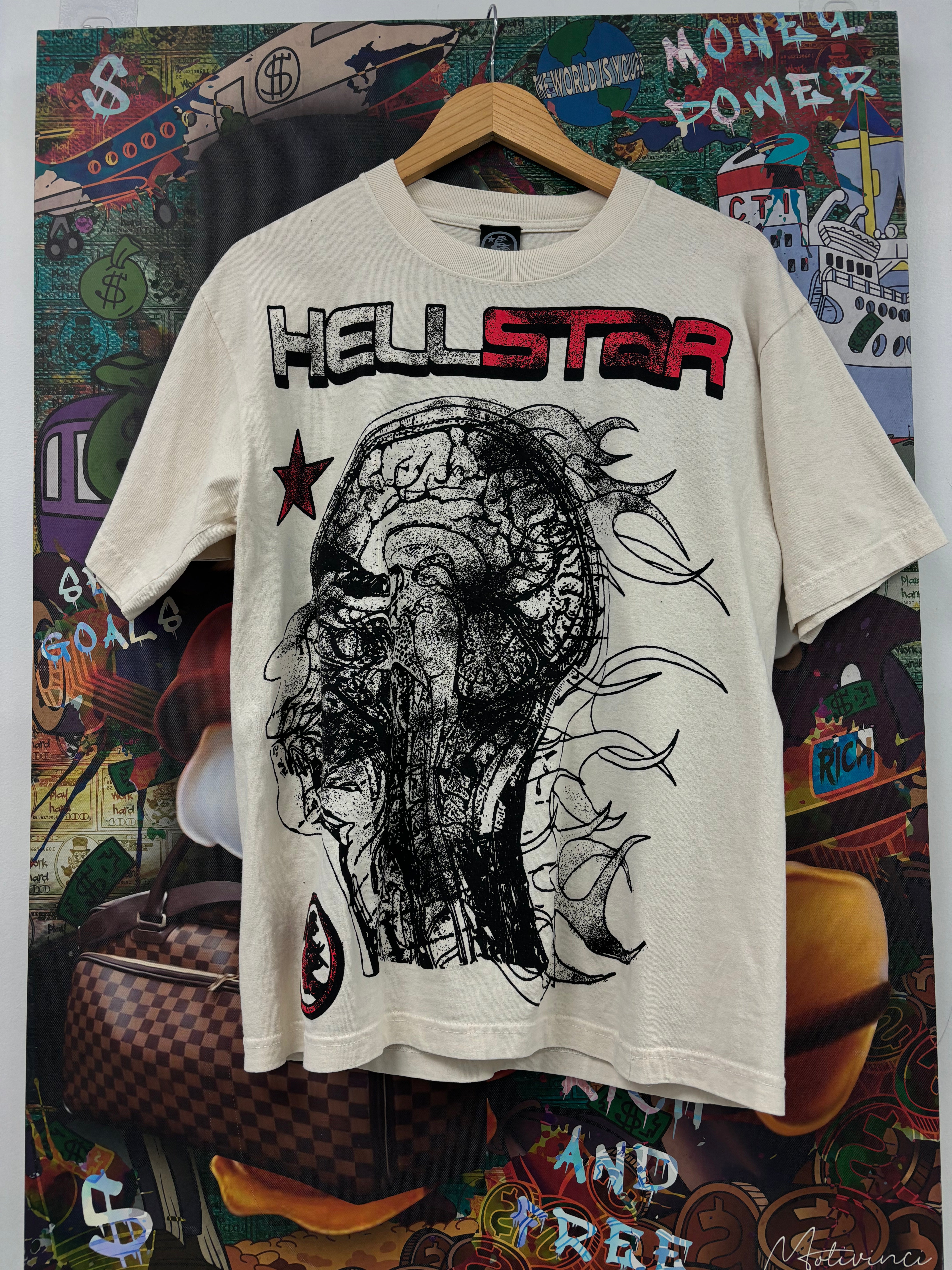 Hellstar "Brain" White Tee
