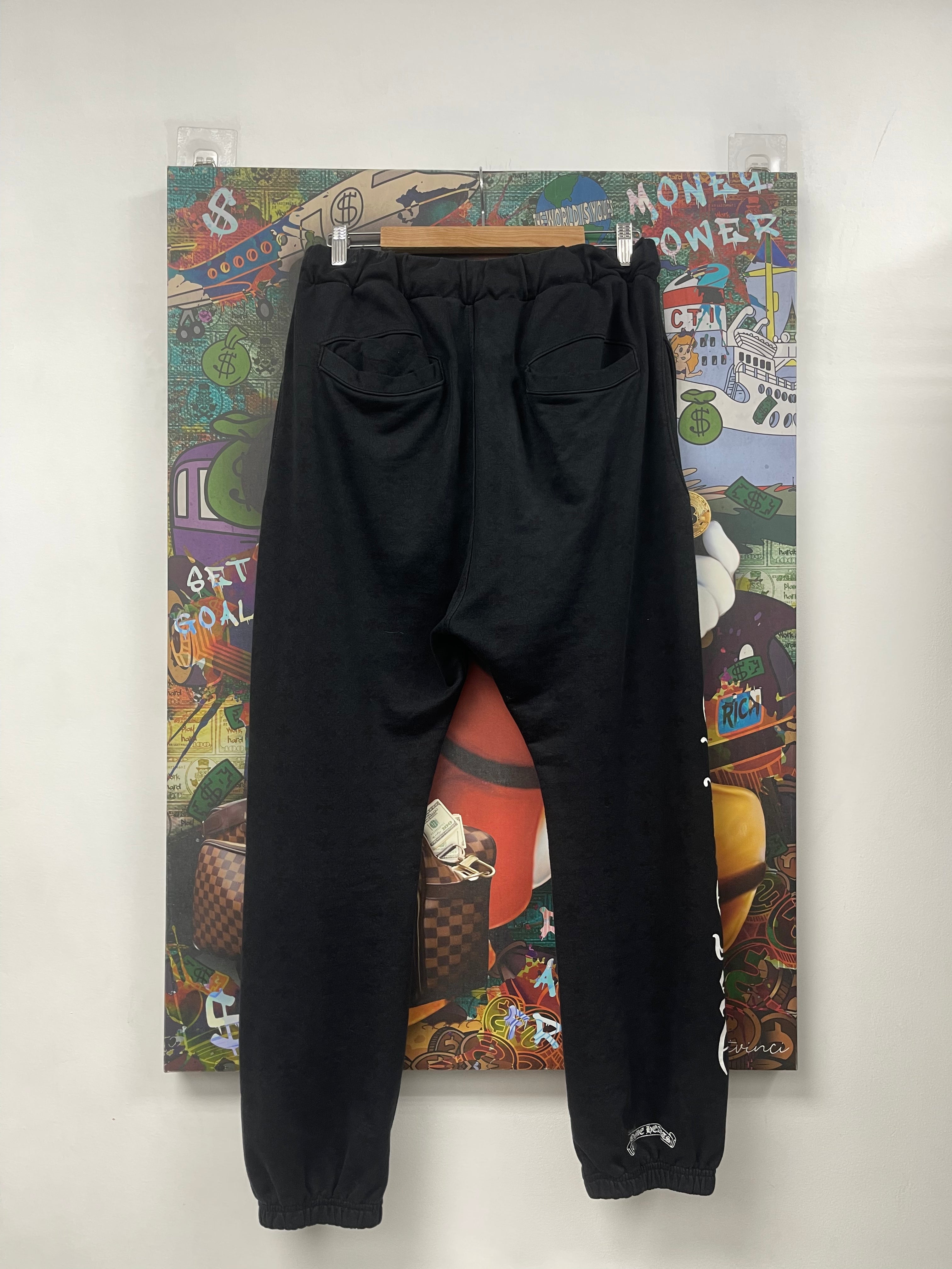Chrome  Hearts Black Plus Monogram Horseshoe Sweats