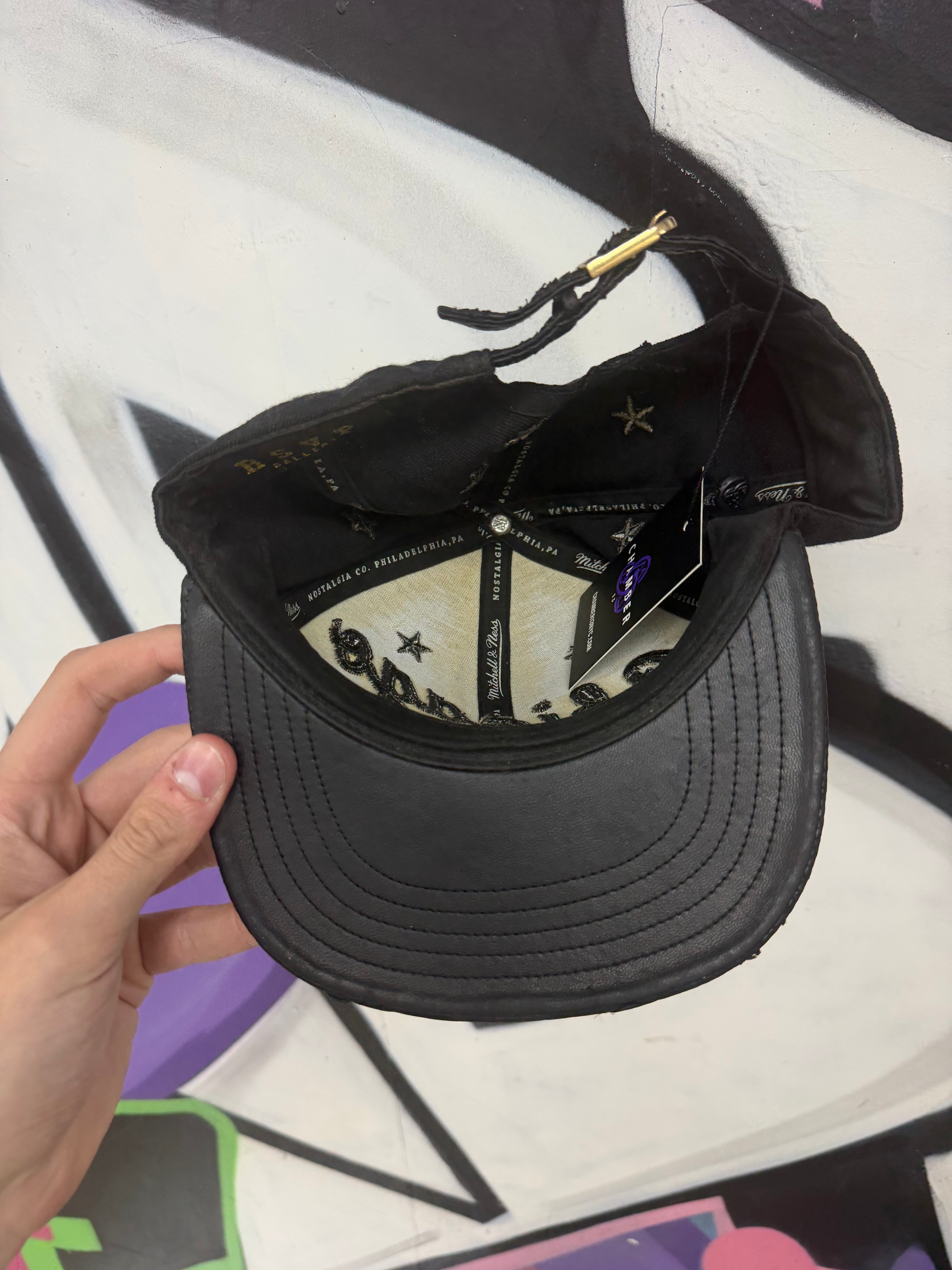 Just Don Black Chicago Leather (No Pin) Hat