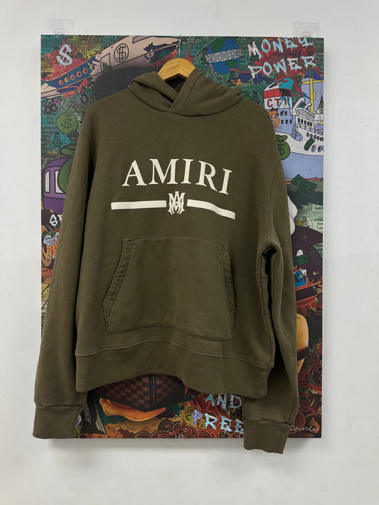 Amiri MA Hoodie Olive New Large With Tags