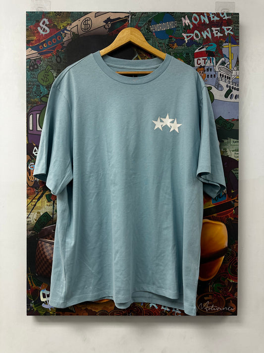 Amiri Three Star Tee Ocean New 3XL With Tags