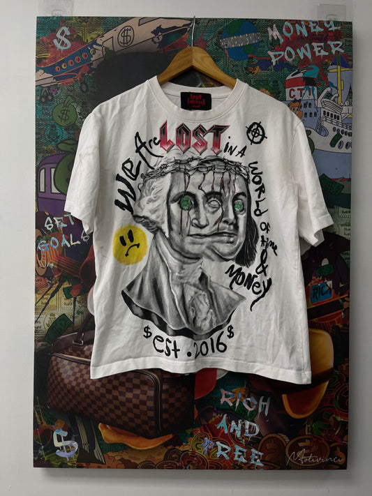 Lost Intricacy Benjamin Franklin  Tee Used