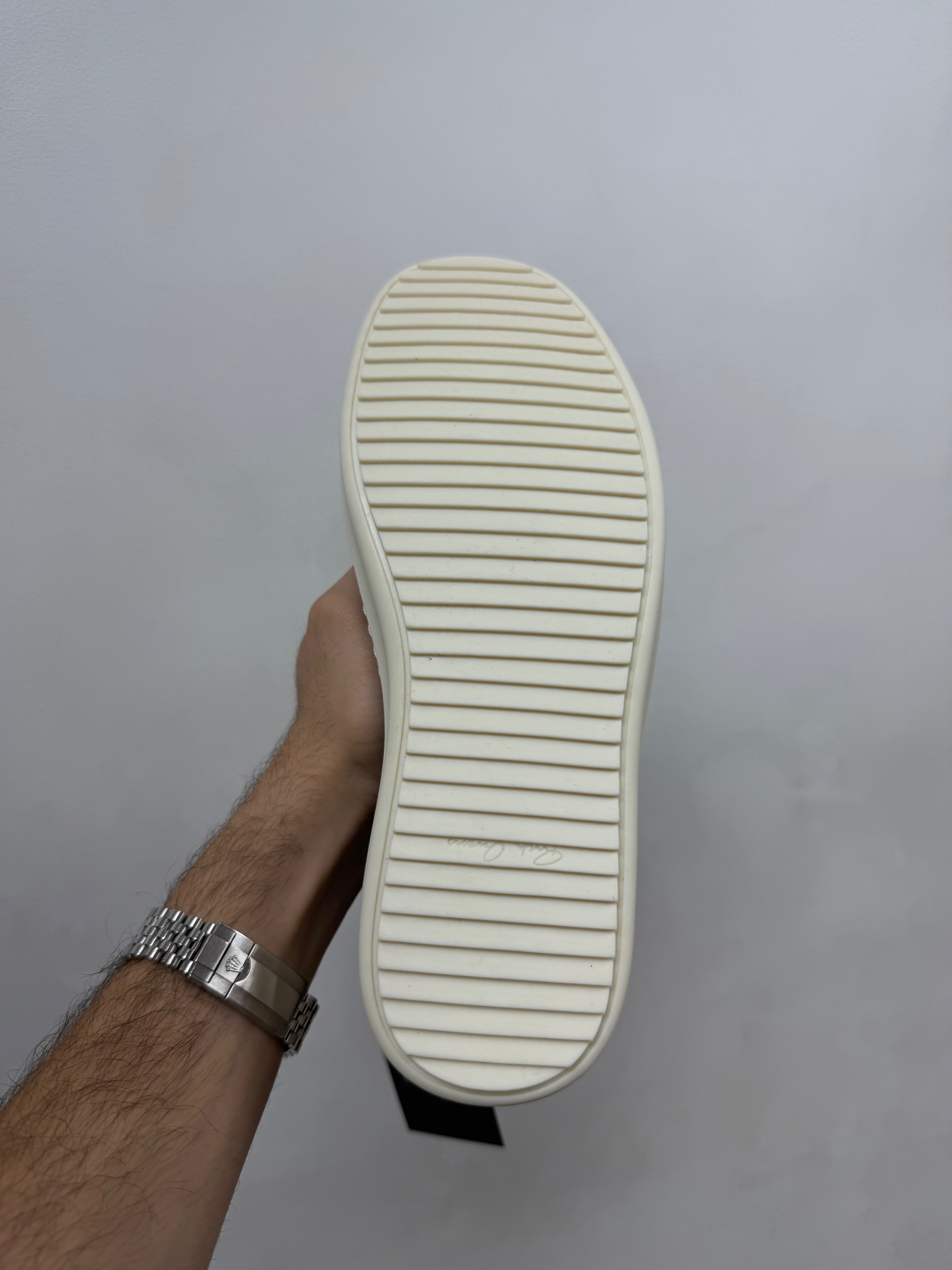 Rick Owens Dark Dust Suede Mainline Ramone High Sneakers