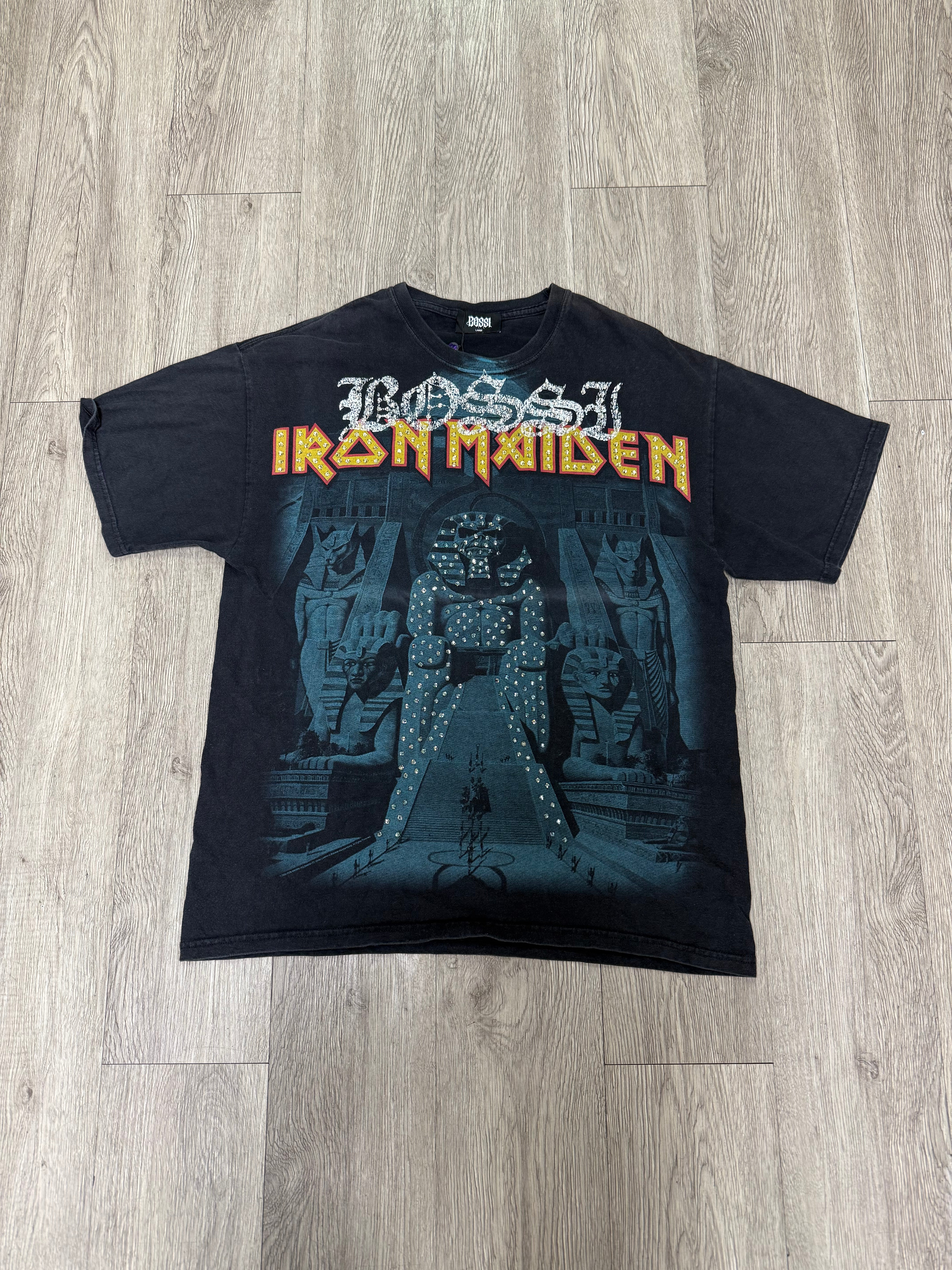 Bossi Iron Maiden Rhinestone Tee