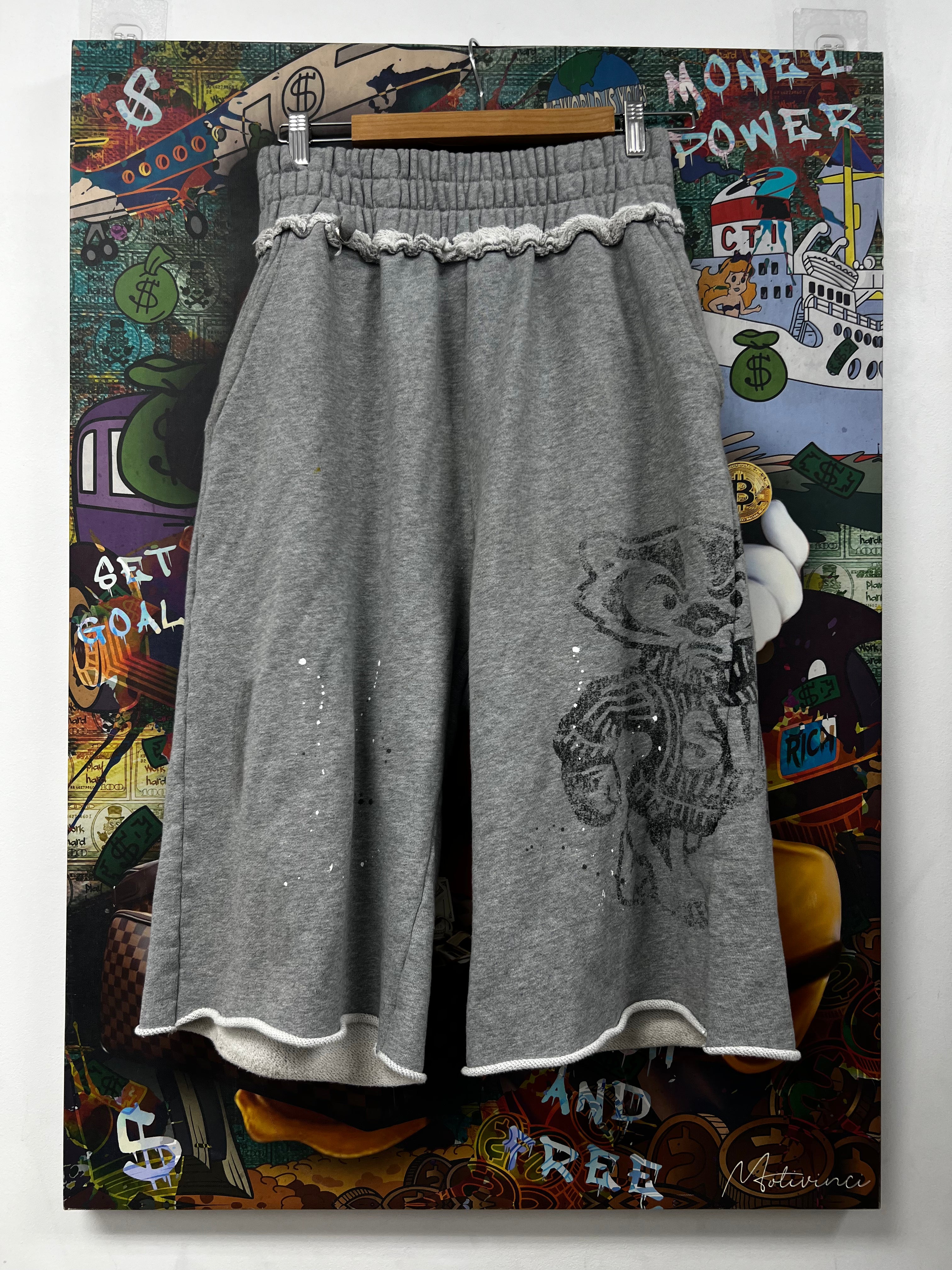 Saint Vanity Grey Bagger Shorts