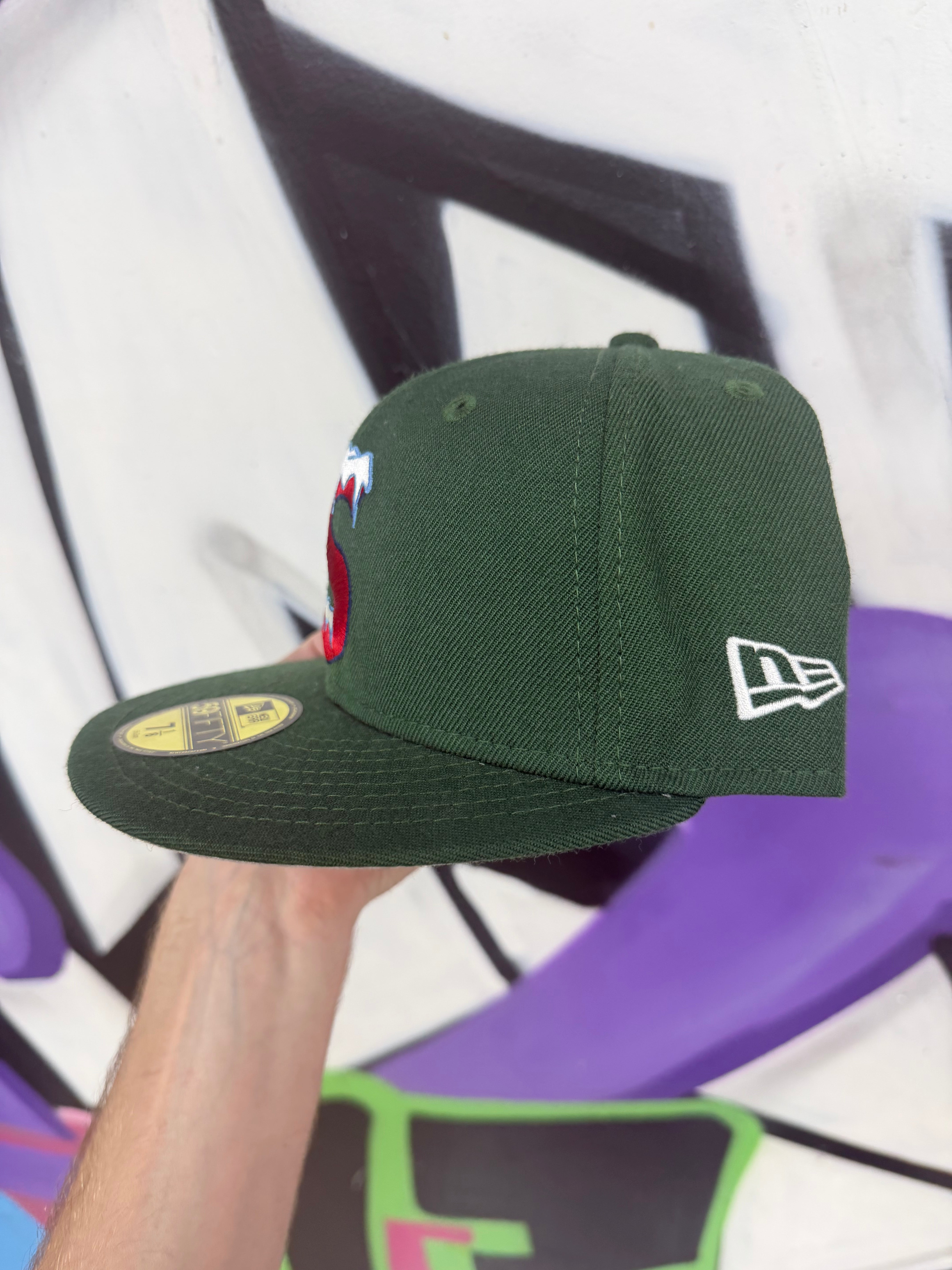 Supreme Green Red Frozen Hat