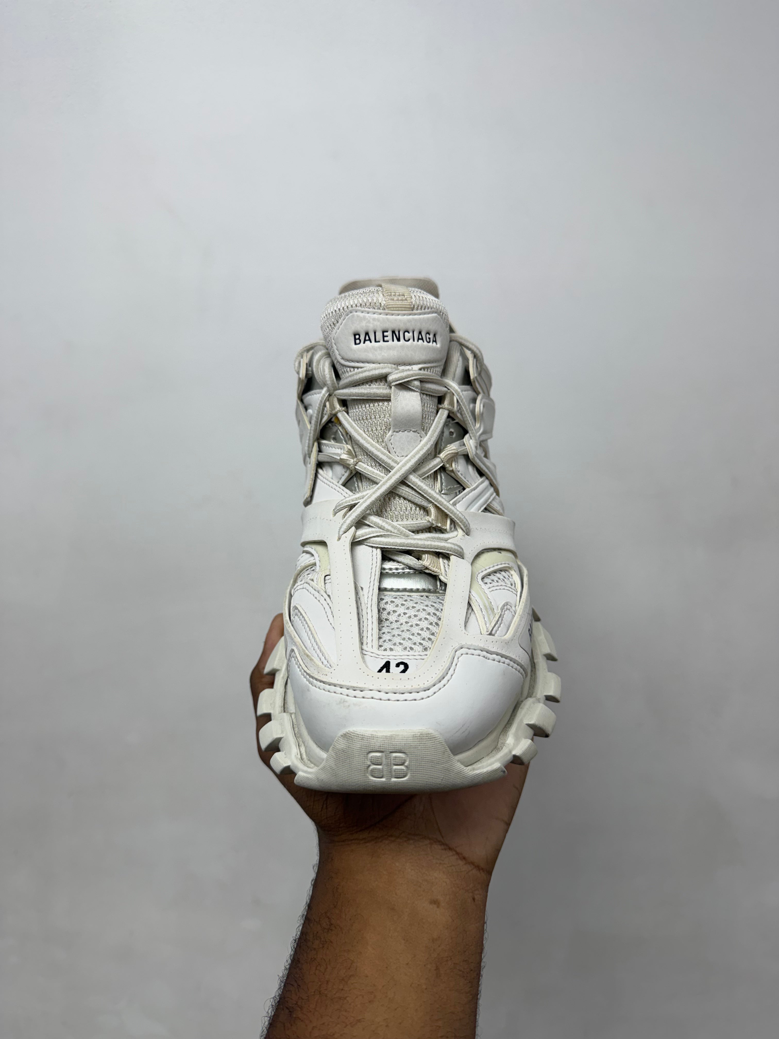 Balenciaga White Track Sneakers
