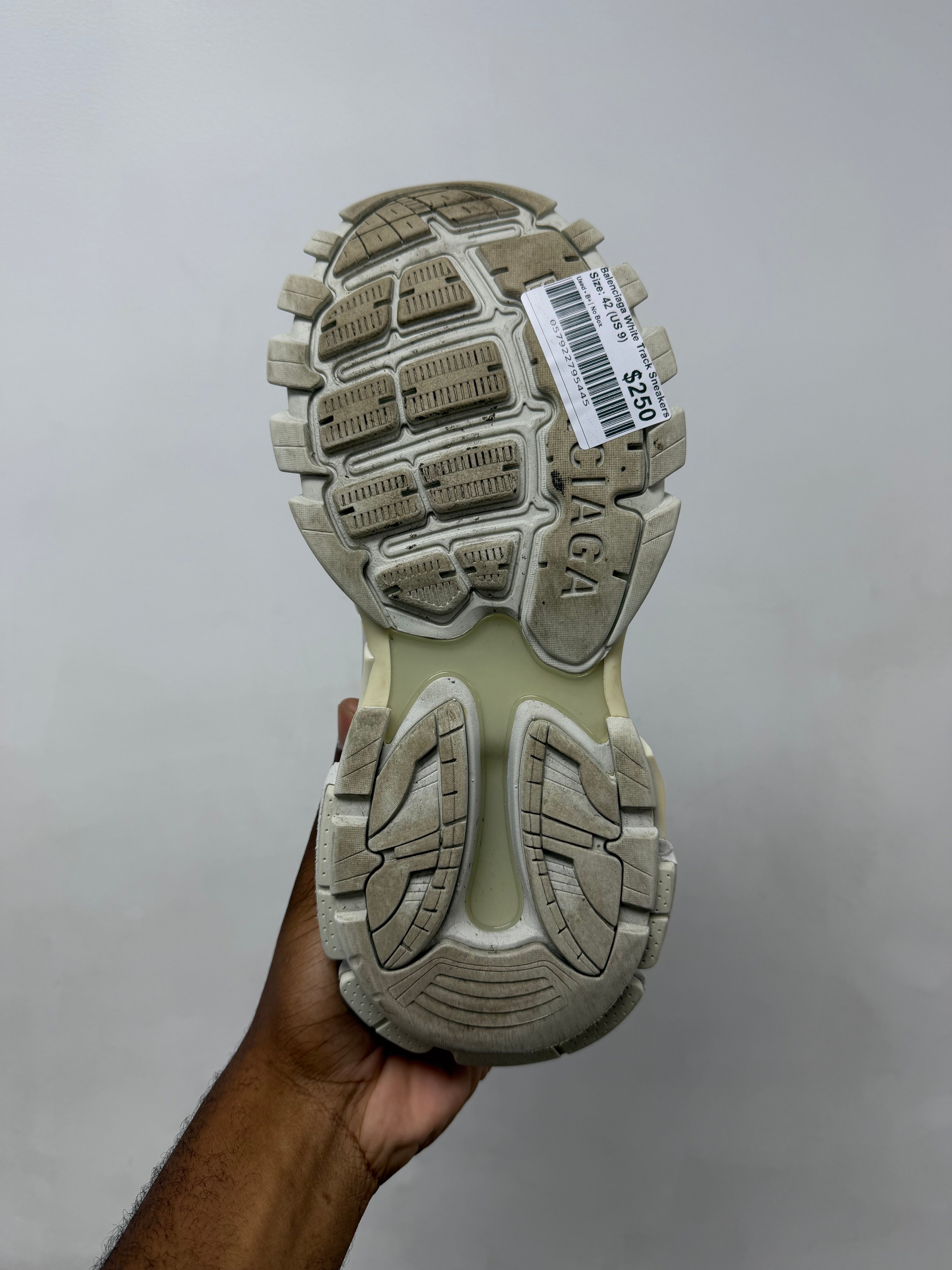Balenciaga White Track Sneakers