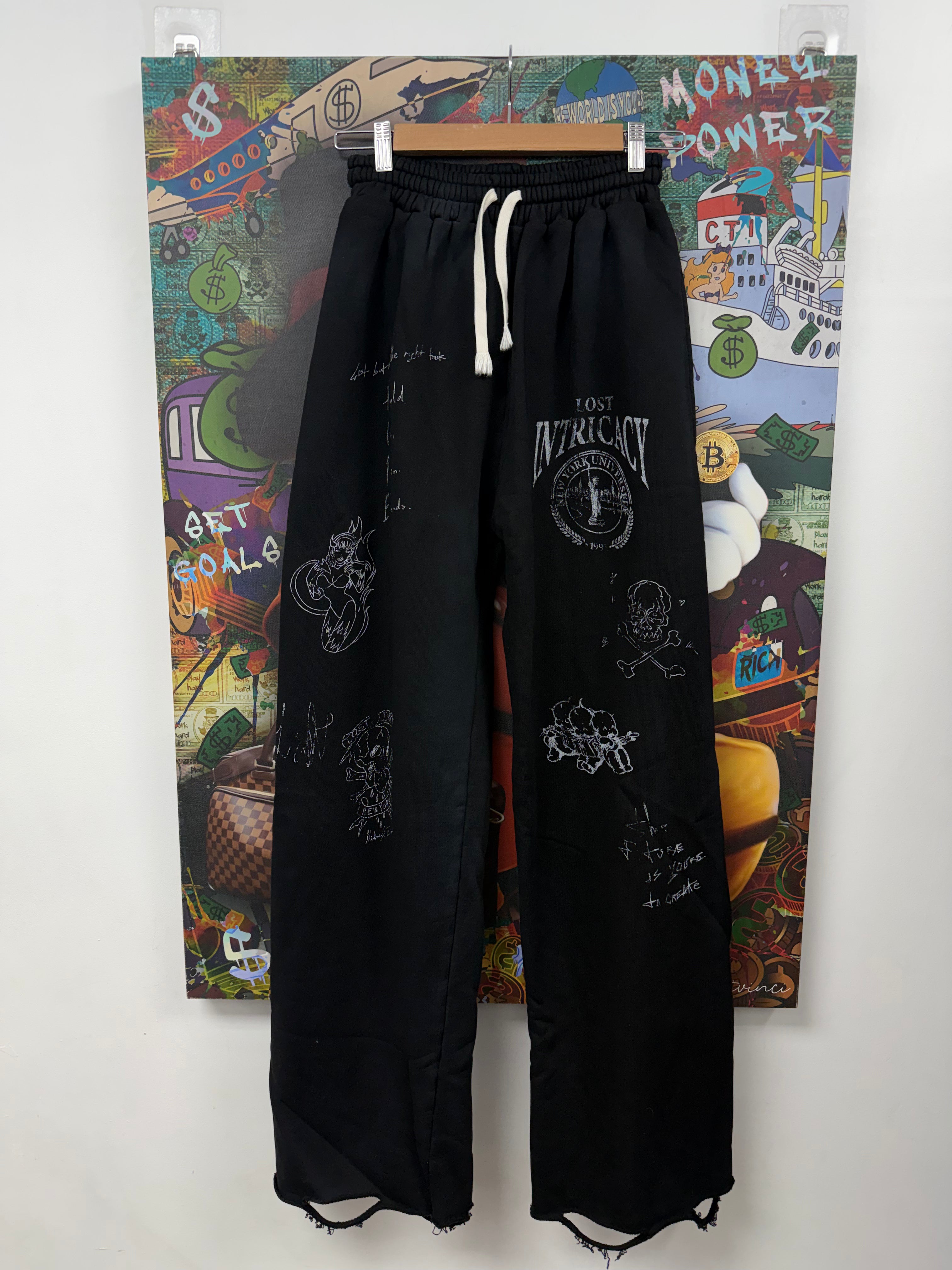 Lost Intricacy Black Academy Sweats