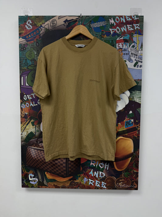 Balenciaga Brown Tee Used Small