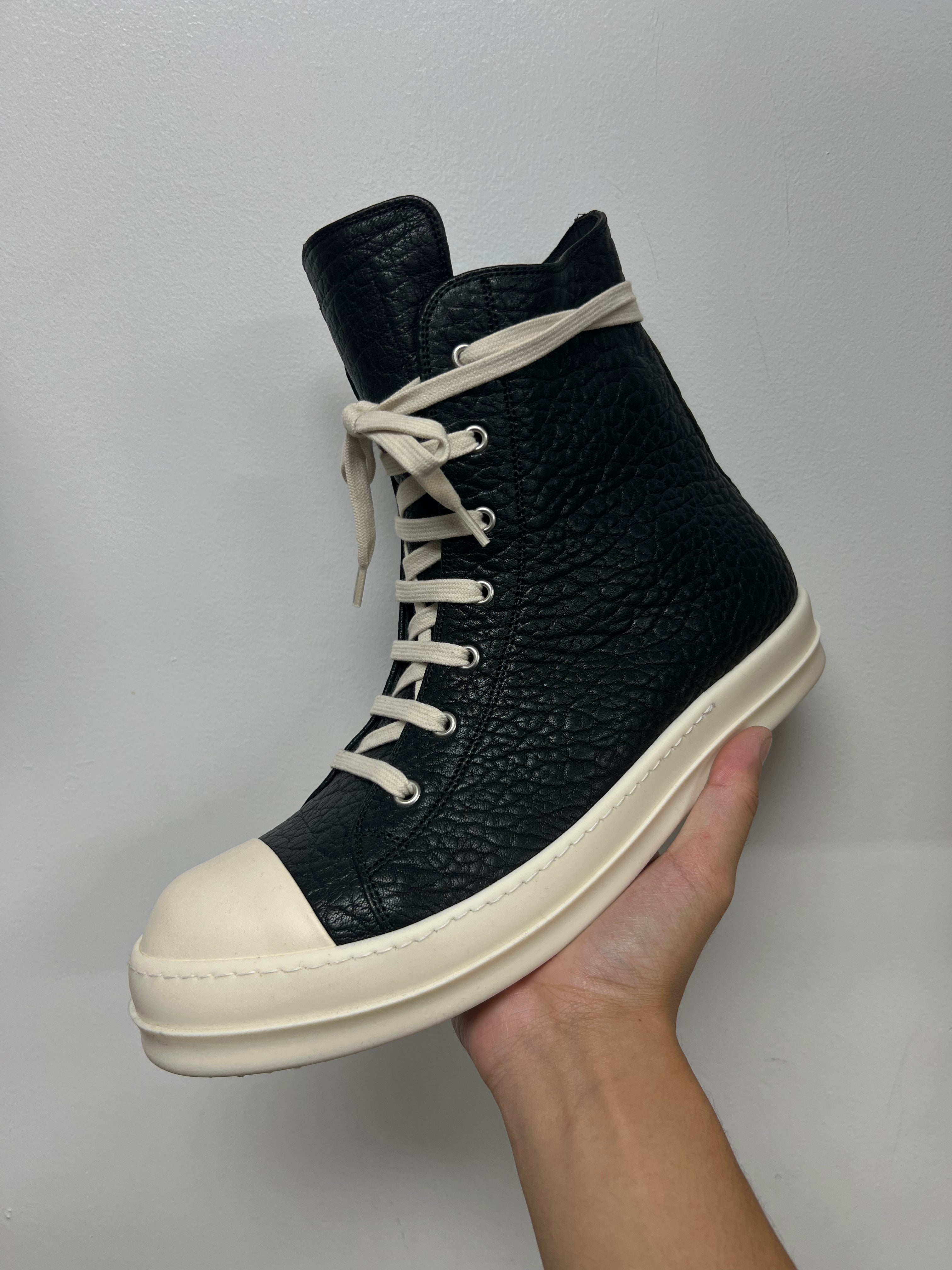 Rick Owens Black Temple Mainline Hi Sneakers