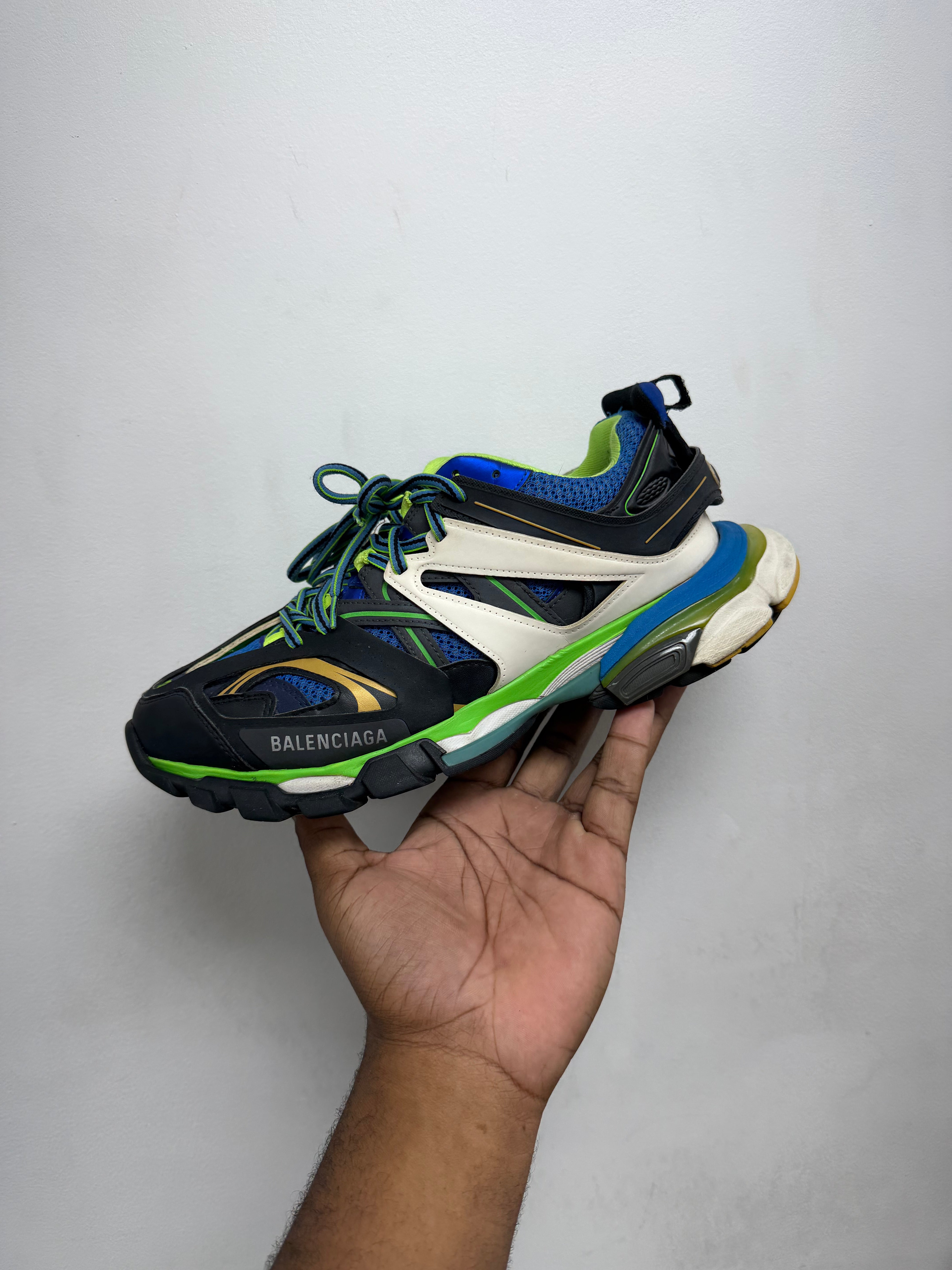 Balenciaga Blue Green Track Sneakers