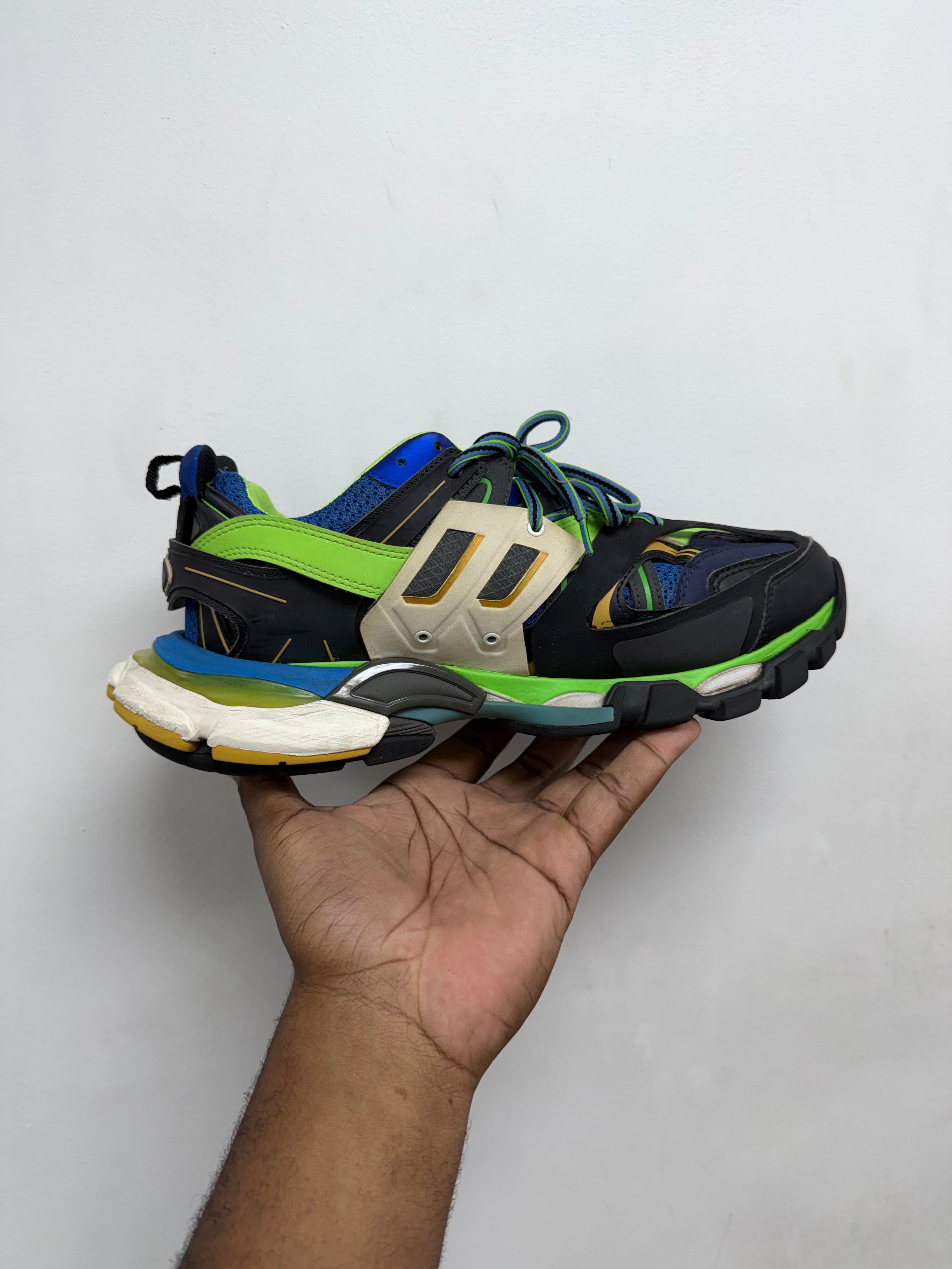 Balenciaga Blue Green Track Sneakers
