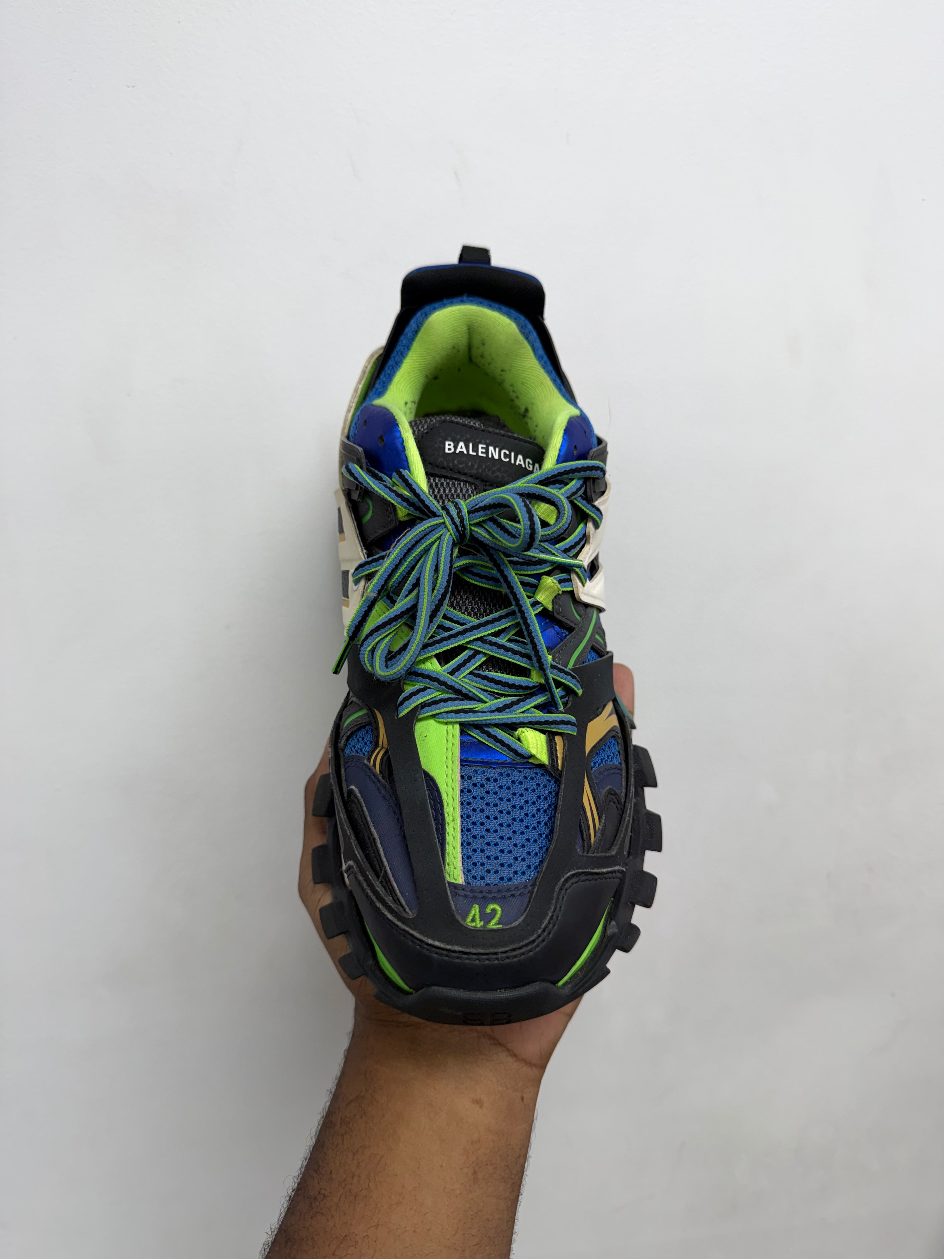 Balenciaga Blue Green Track Sneakers