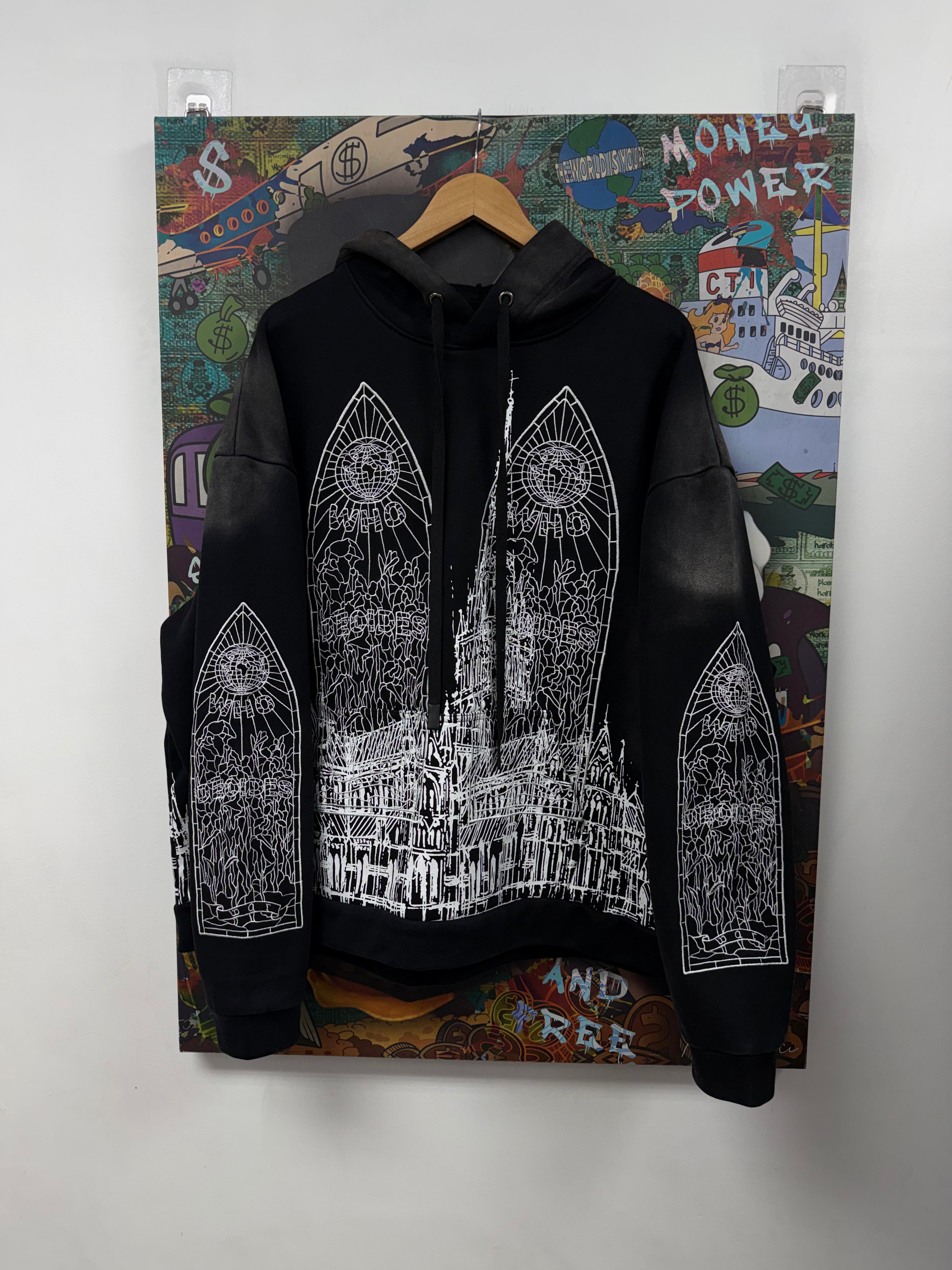 Who Decides War Black Cathedral Hoodie