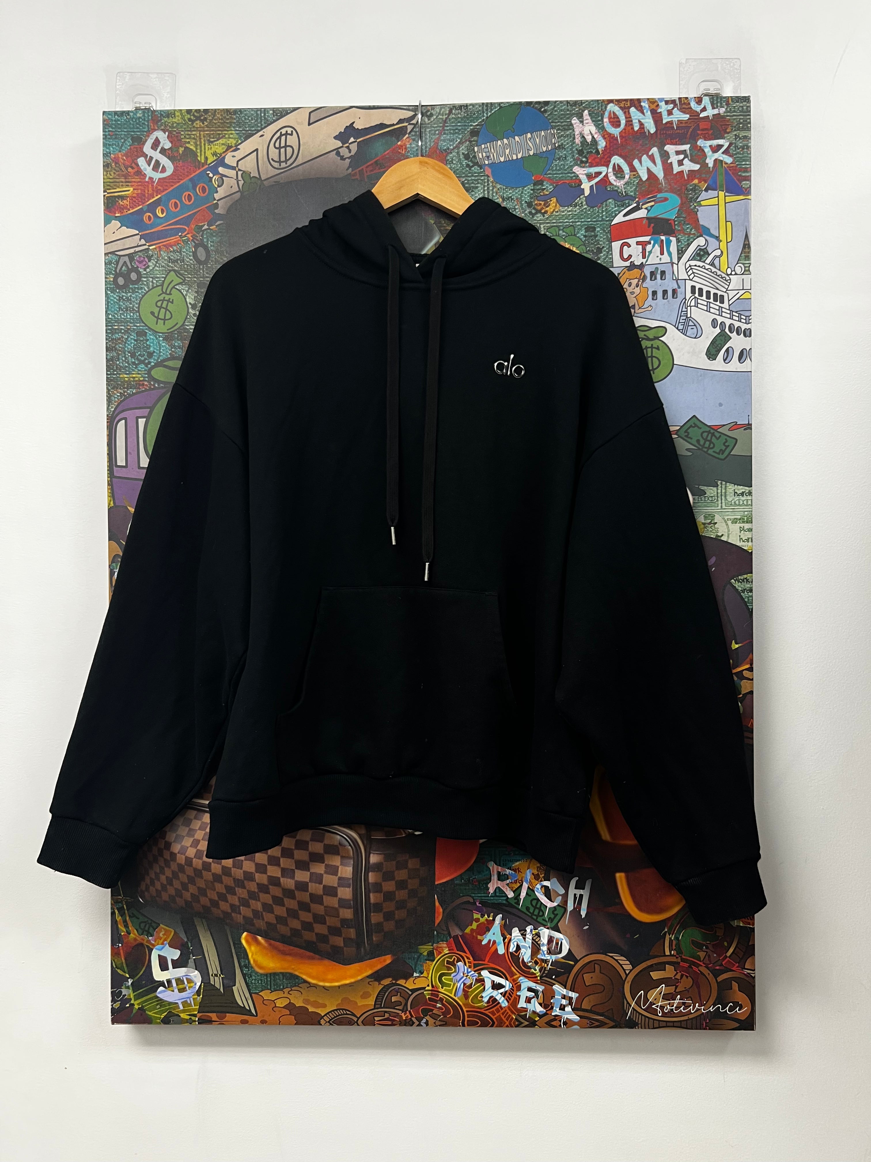 ALO Accolade Pullover Black Hoodie