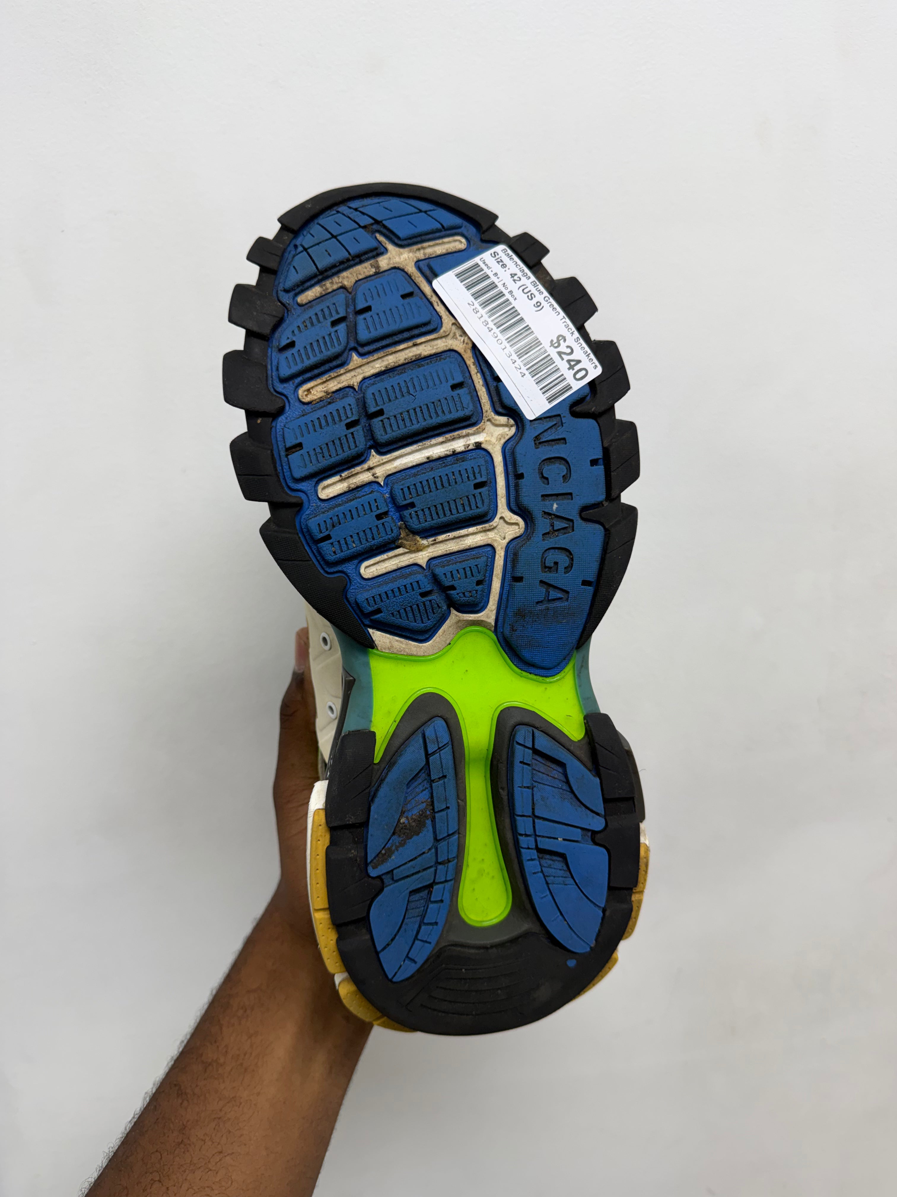Balenciaga Blue Green Track Sneakers