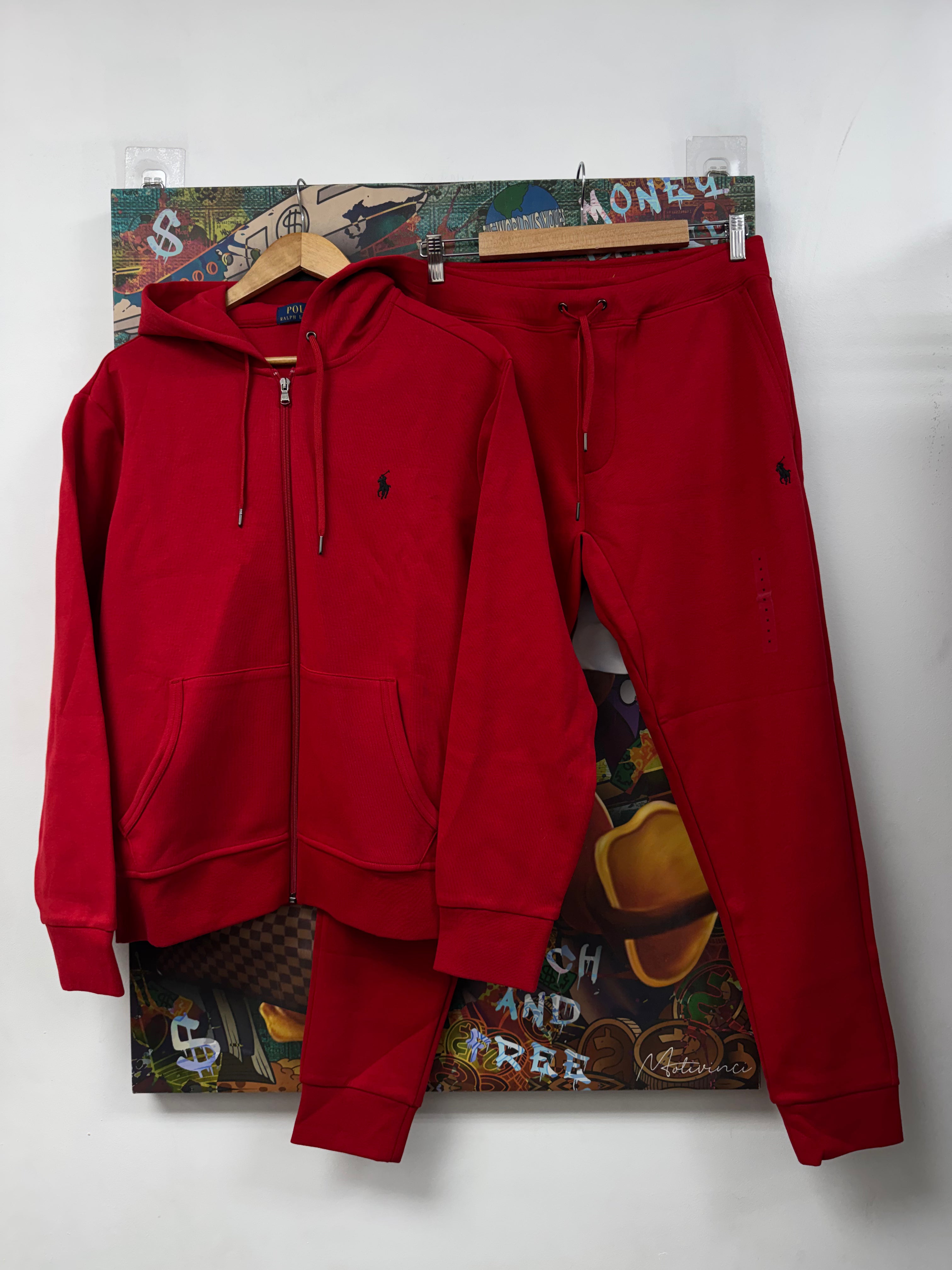 Polo Red Navy Tech Sweatsuit