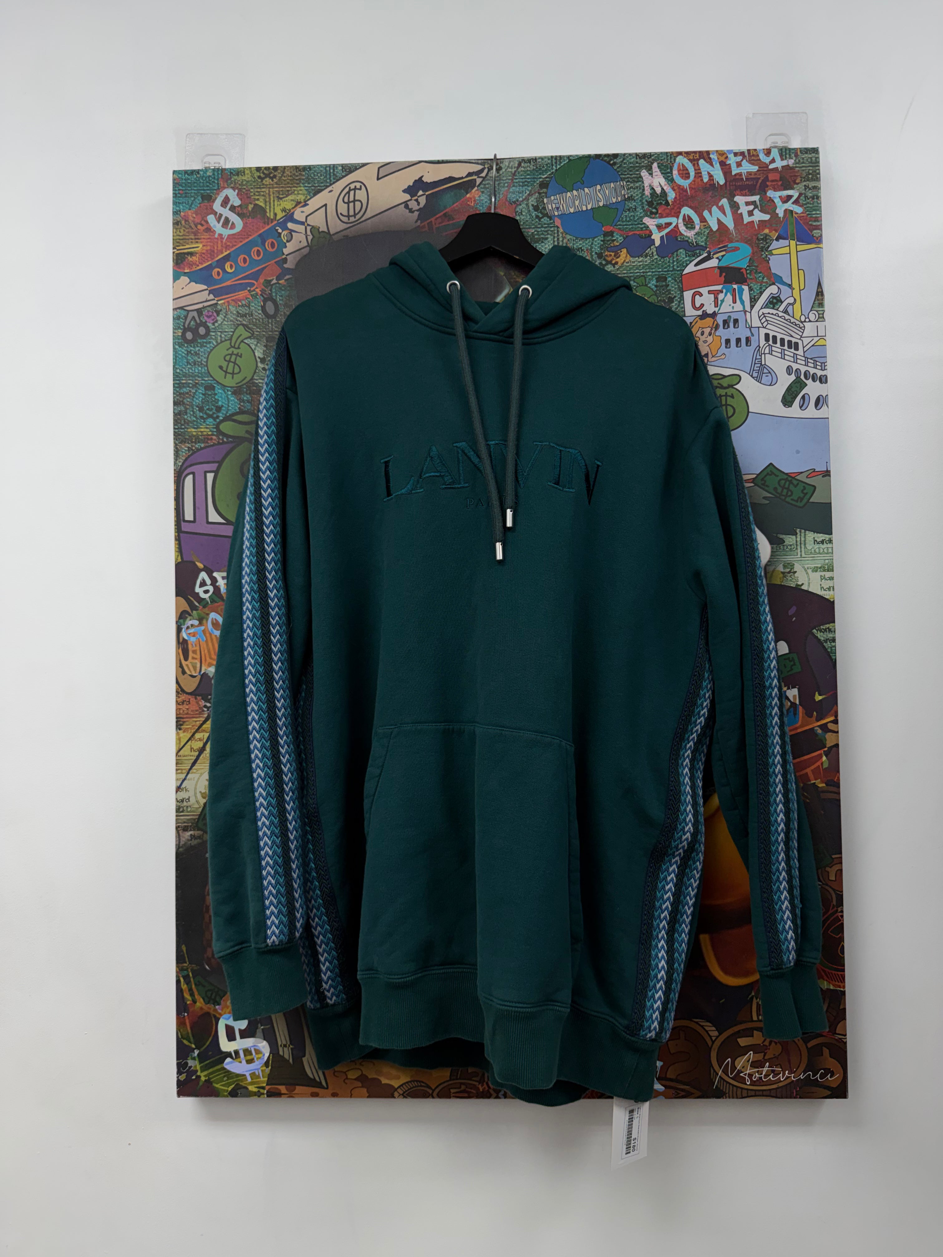 Lanvin Side Curb Oversized Dragon Hoodie