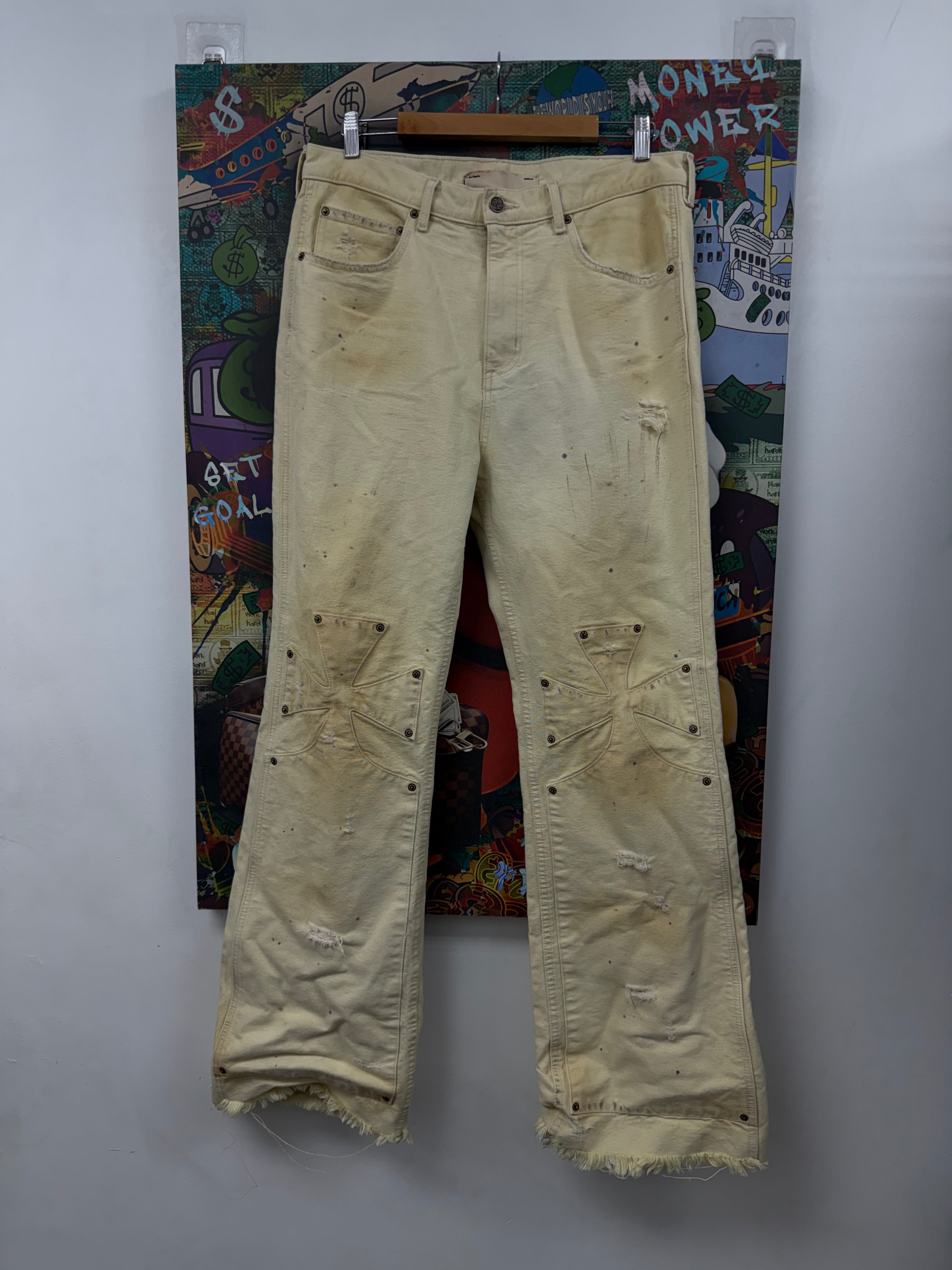 The Sekrit Saint Butter Cross Jeans