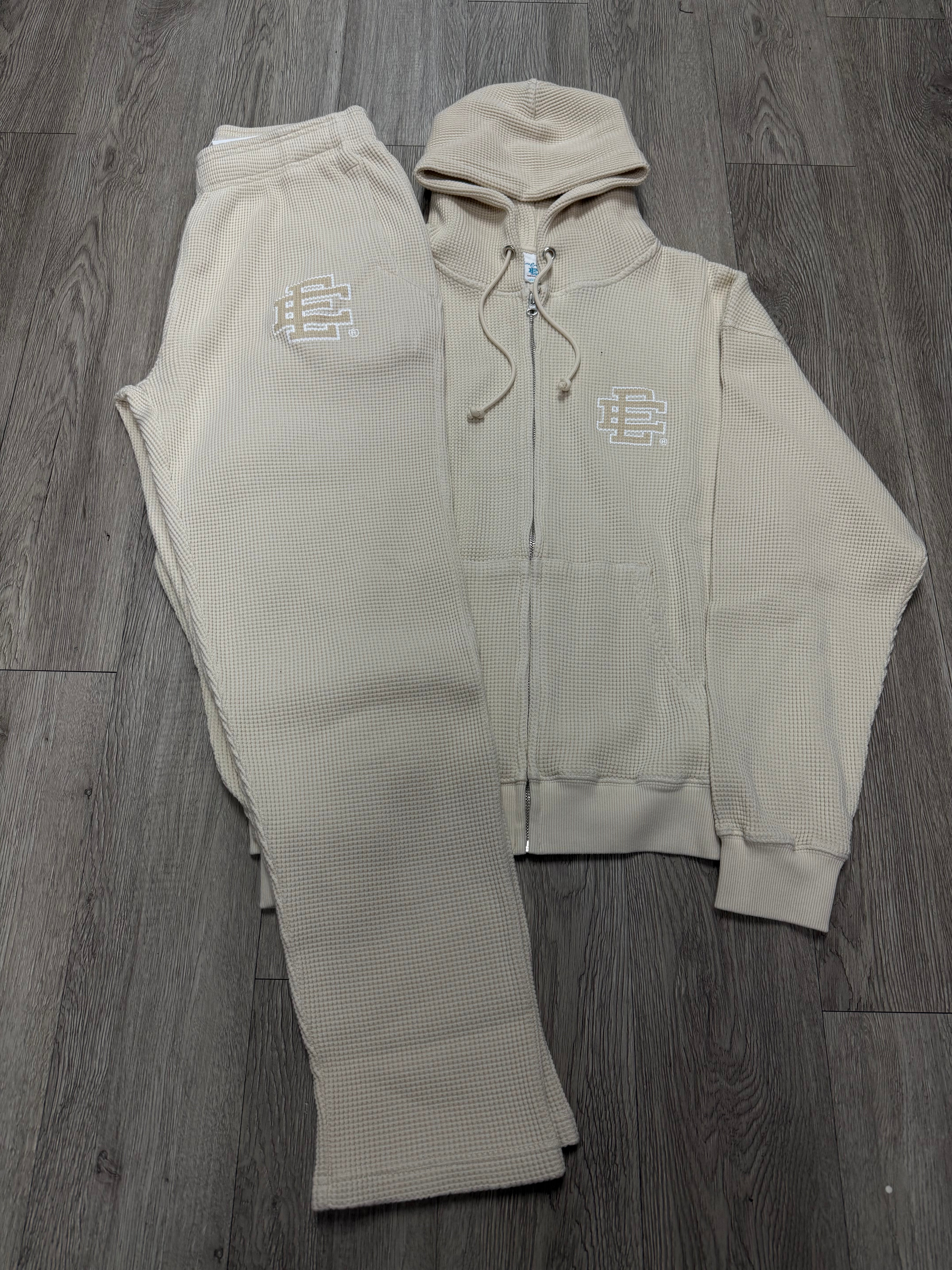 Eric Emanuel Beige Logo Thermal Sweatsuit