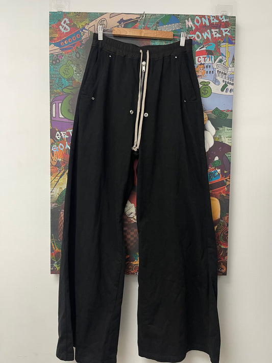 Rick Owens Geth Bela Sweats Black New With Tags