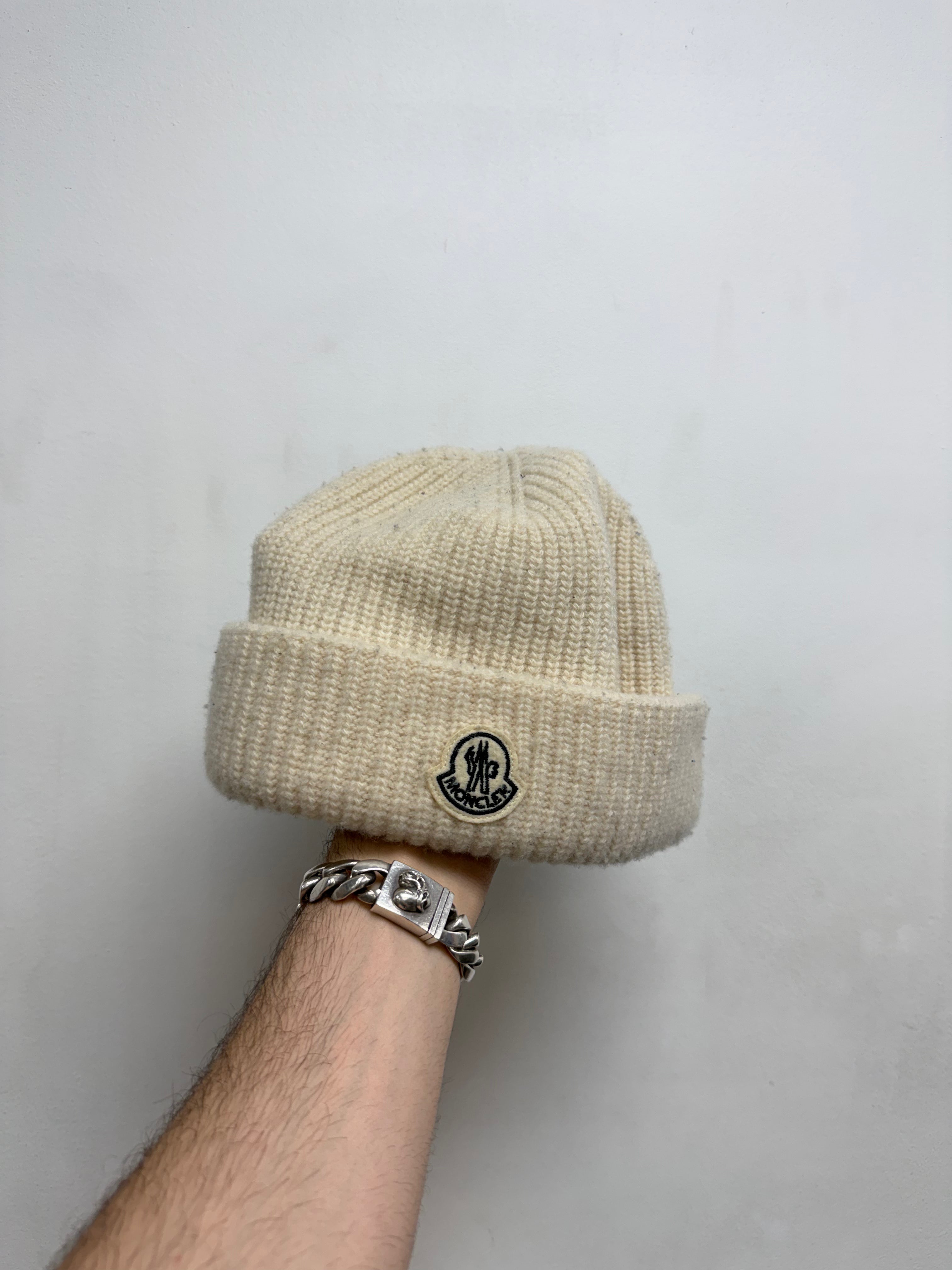 Moncler Cream Beanie