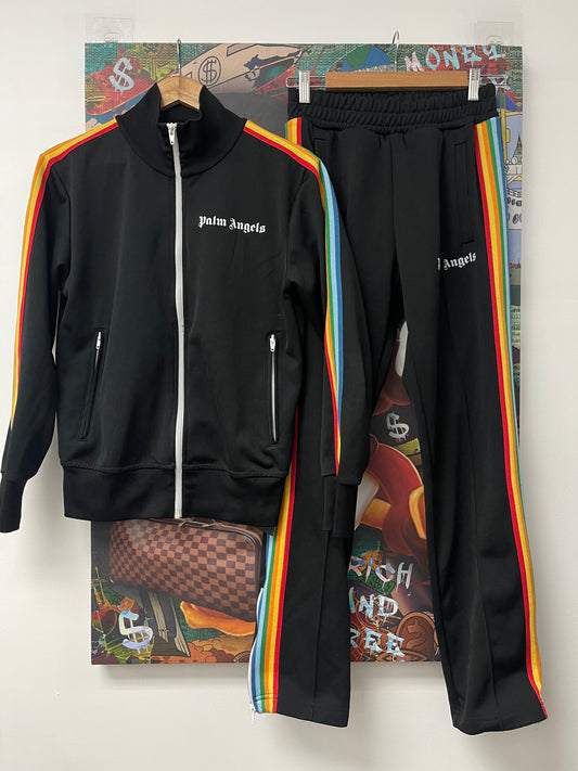 Palm Angels Black Multi Tracksuit Used