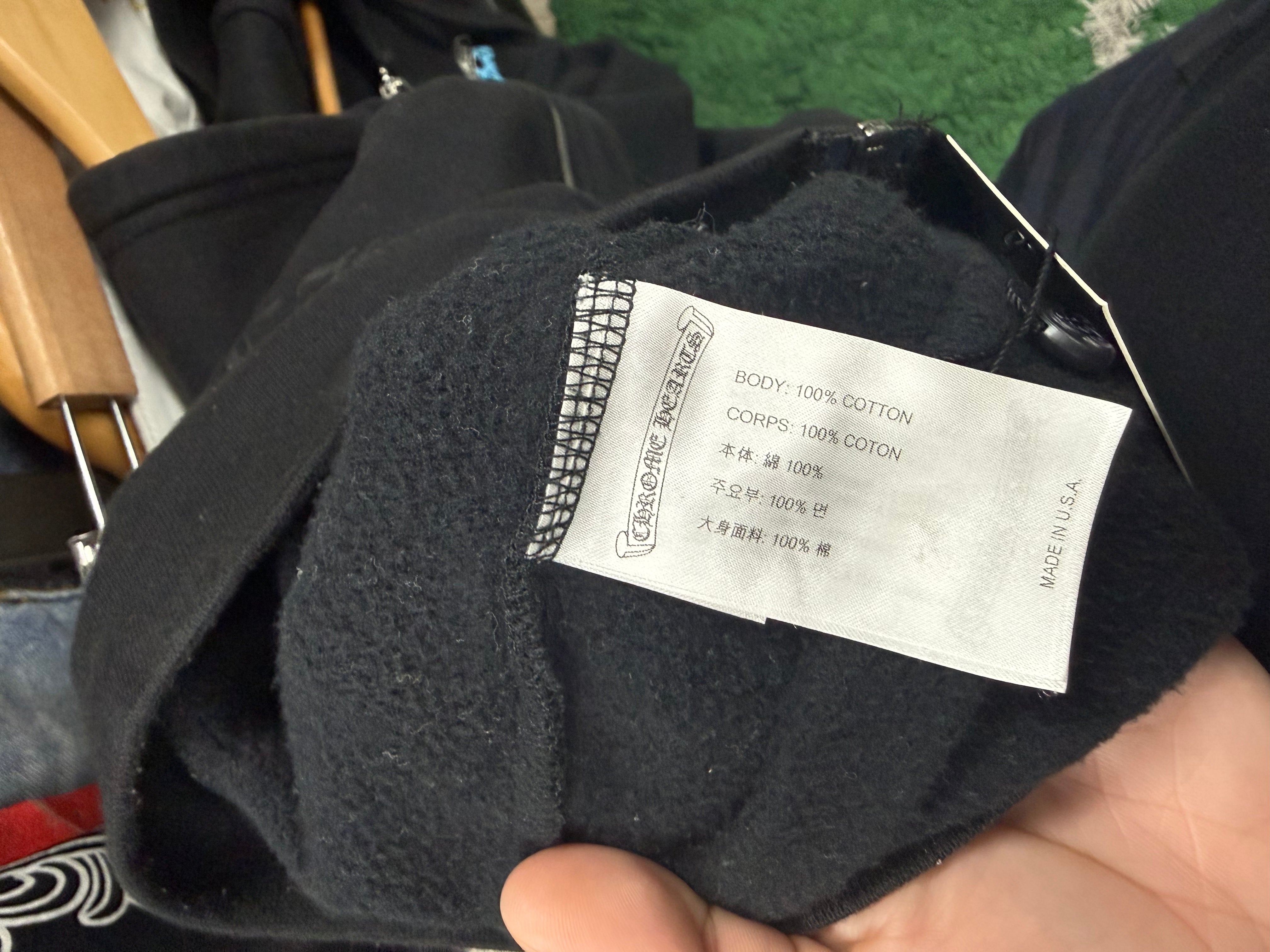 Chrome  Hearts Black St Barth's Exclusive Zip Up