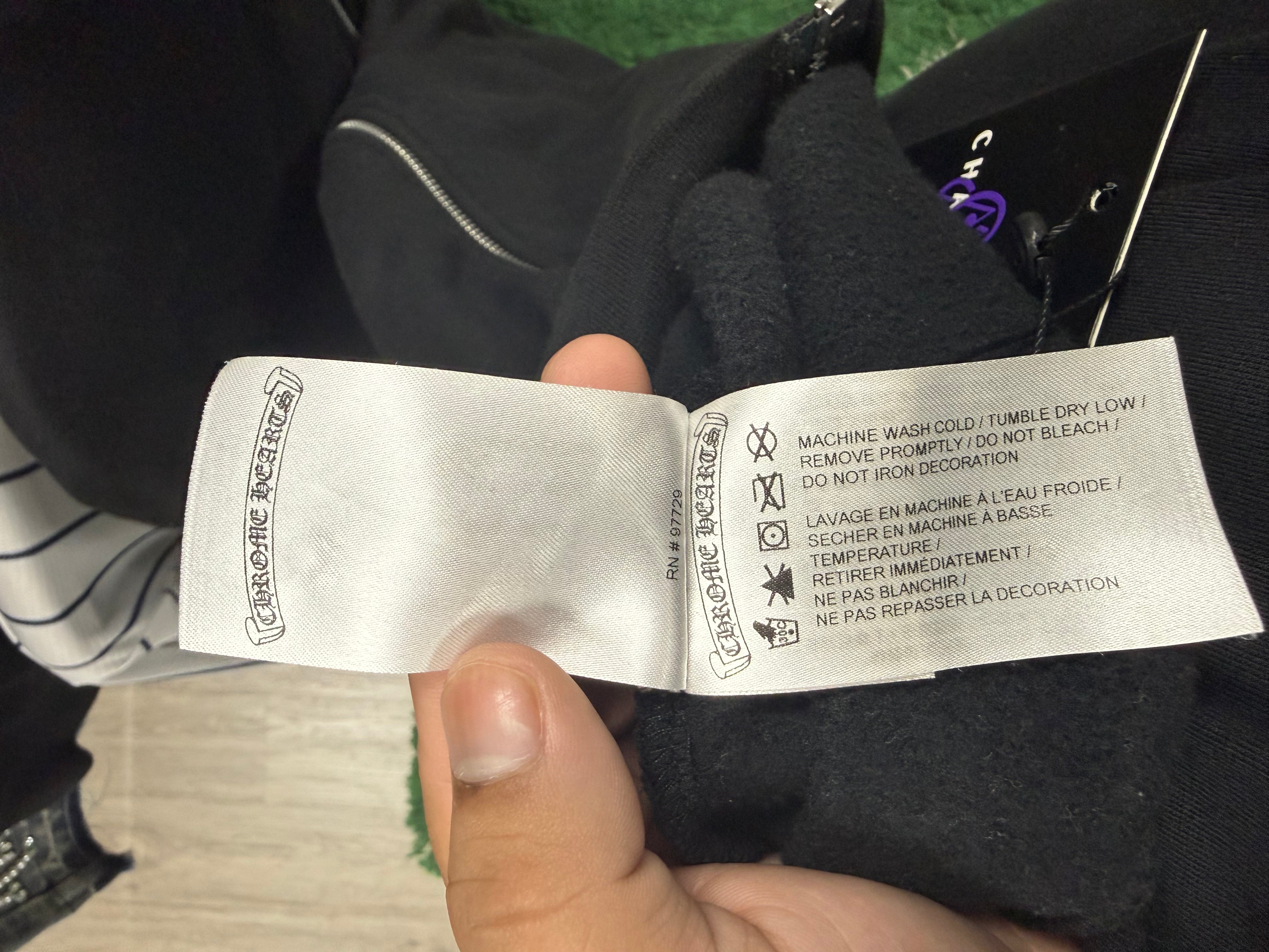 Chrome  Hearts Black St Barth's Exclusive Zip Up