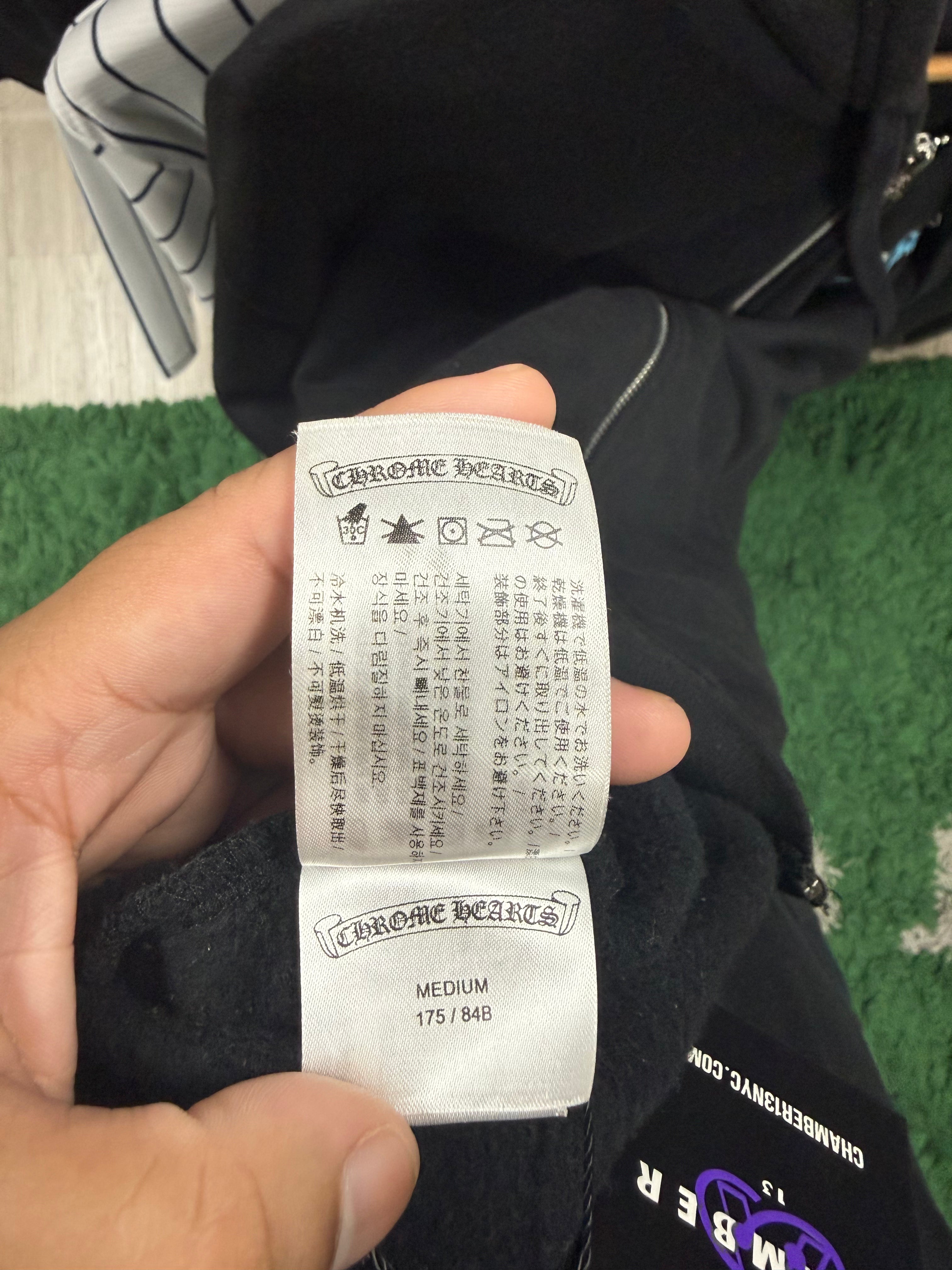 Chrome  Hearts Black St Barth's Exclusive Zip Up