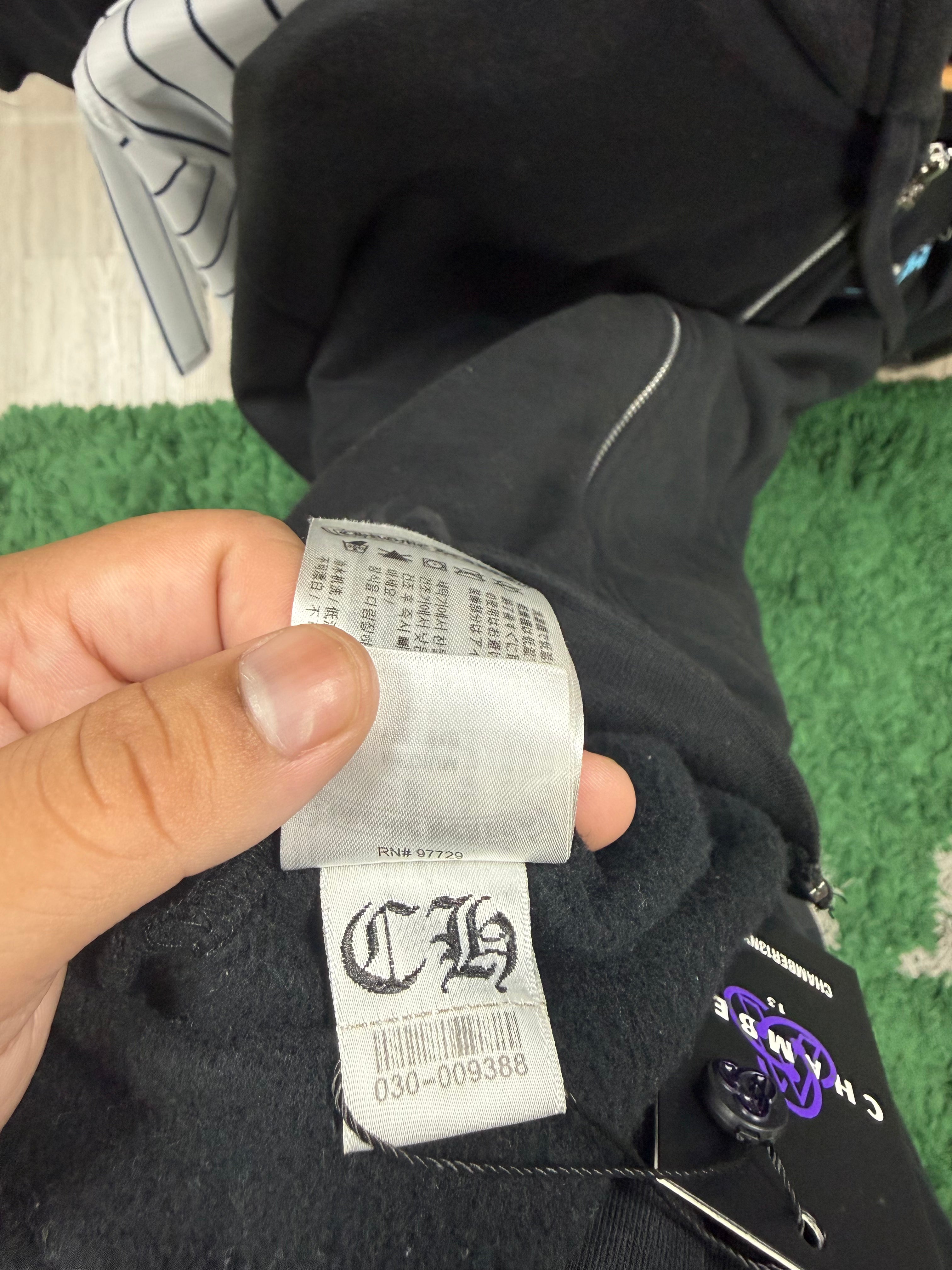 Chrome  Hearts Black St Barth's Exclusive Zip Up