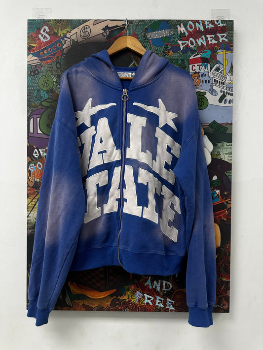 VALE State Zip Up Blue Used Large
