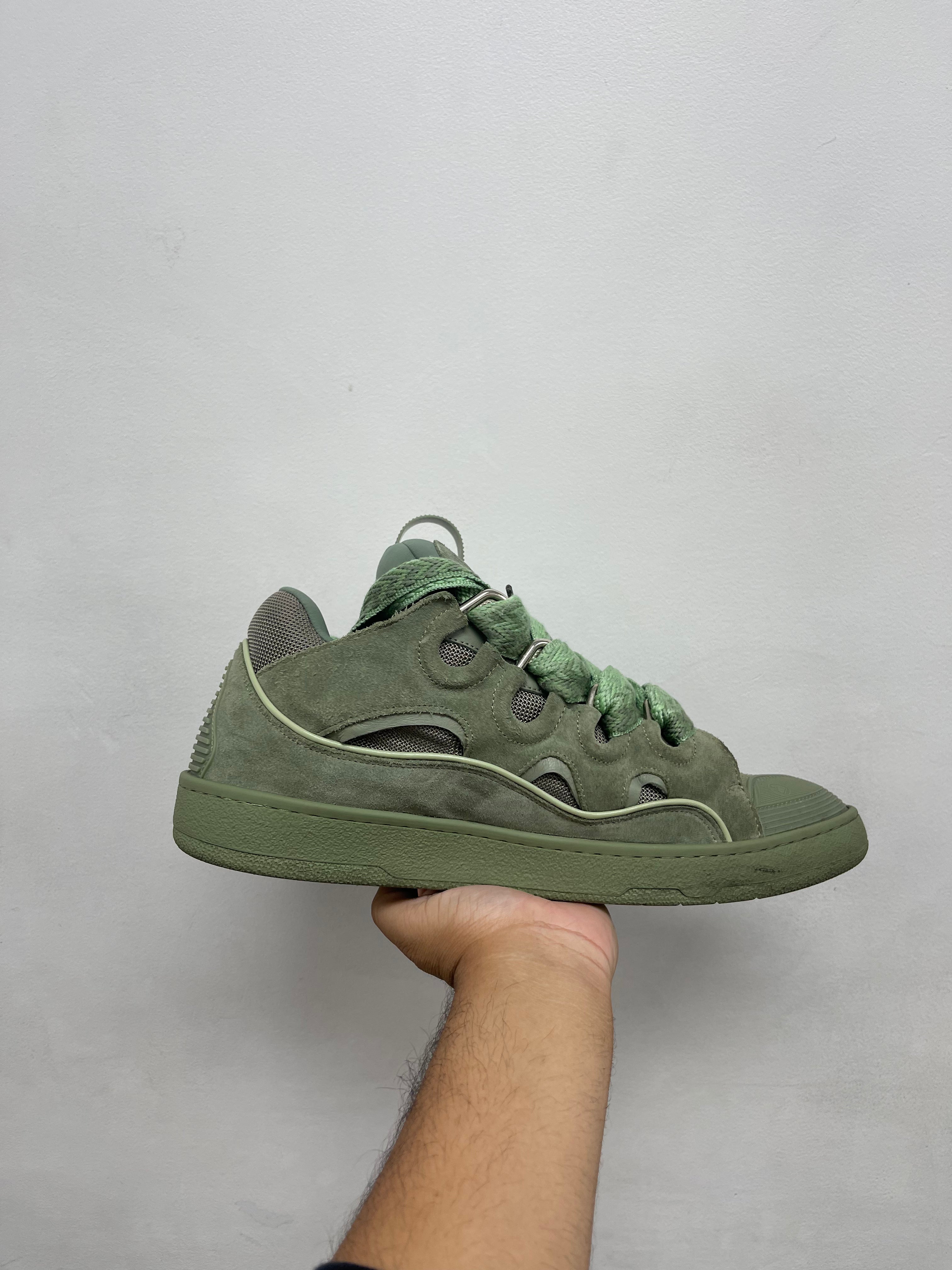 Lanvin Mint Curb Sneakers