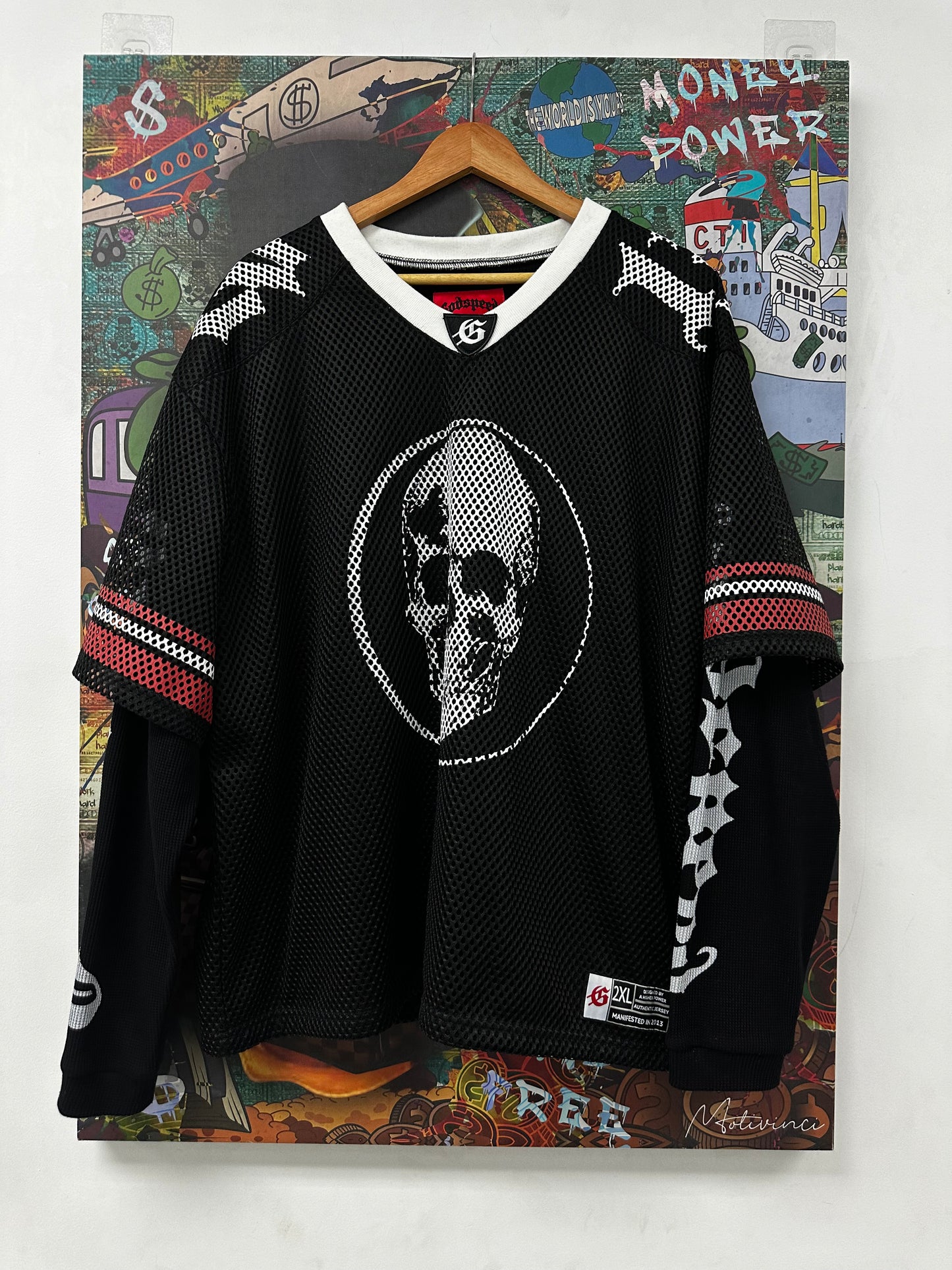 Godspeed Jersey LS Black Red Used XXL