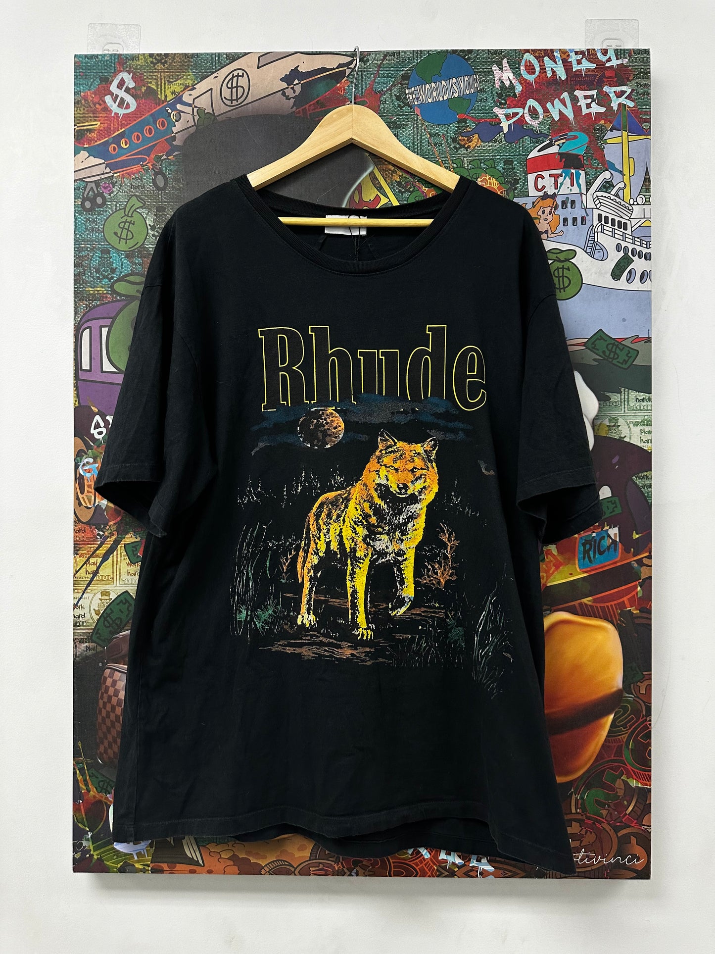 Rhude Tee Navy Wolf Used XL