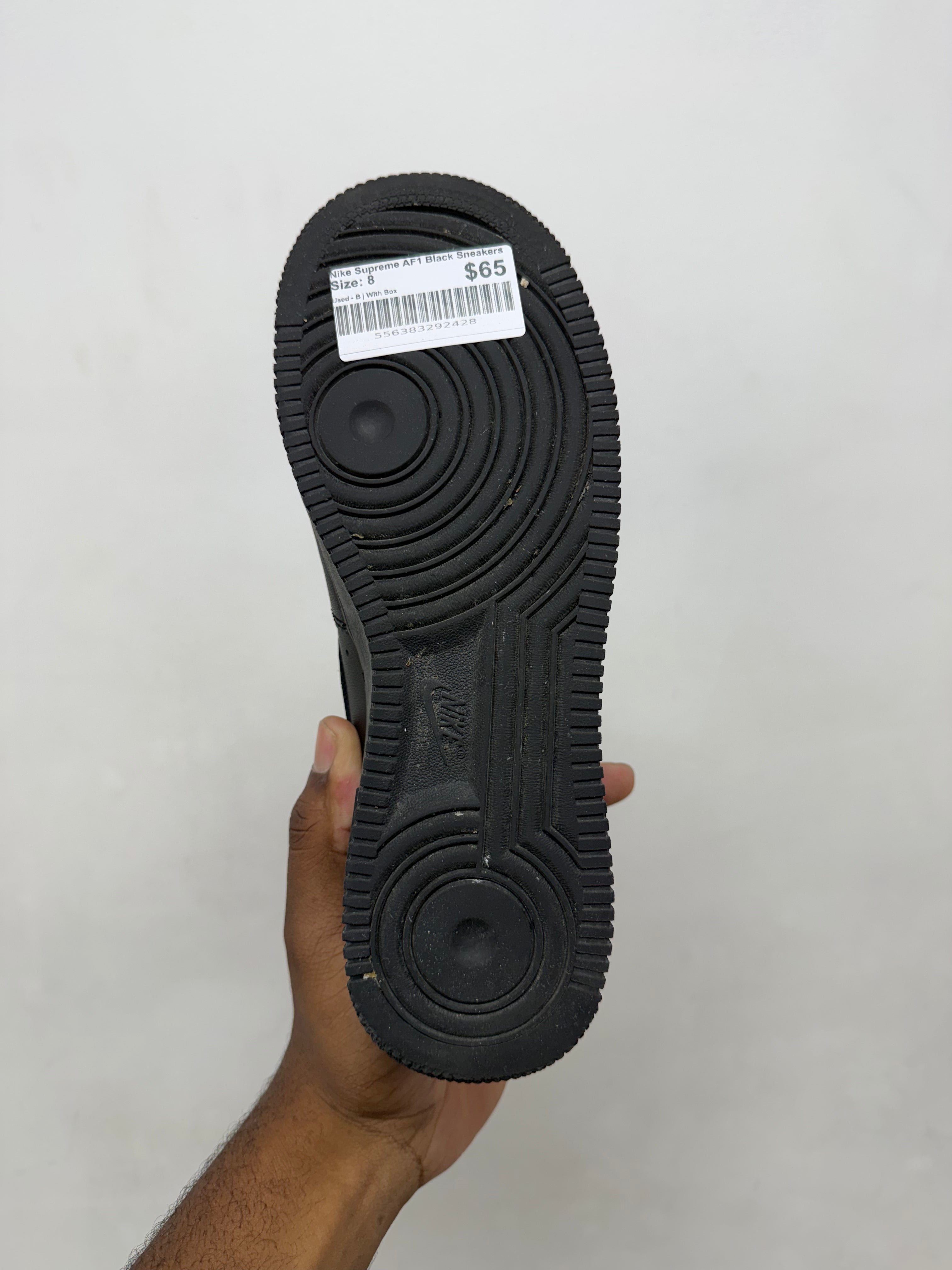 Nike Supreme AF1 Black Sneakers