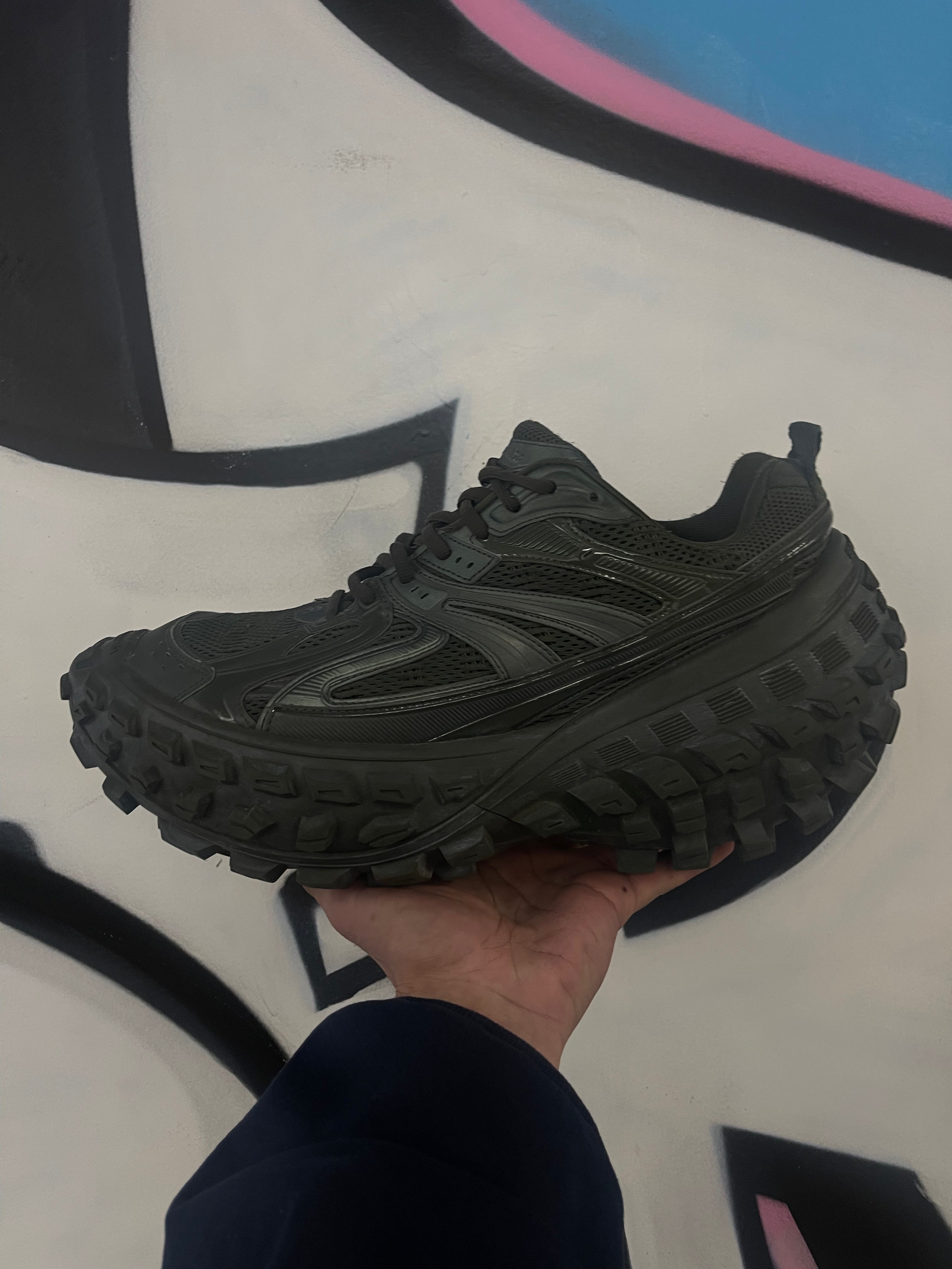 Balenciaga Olive Defender Sneakers