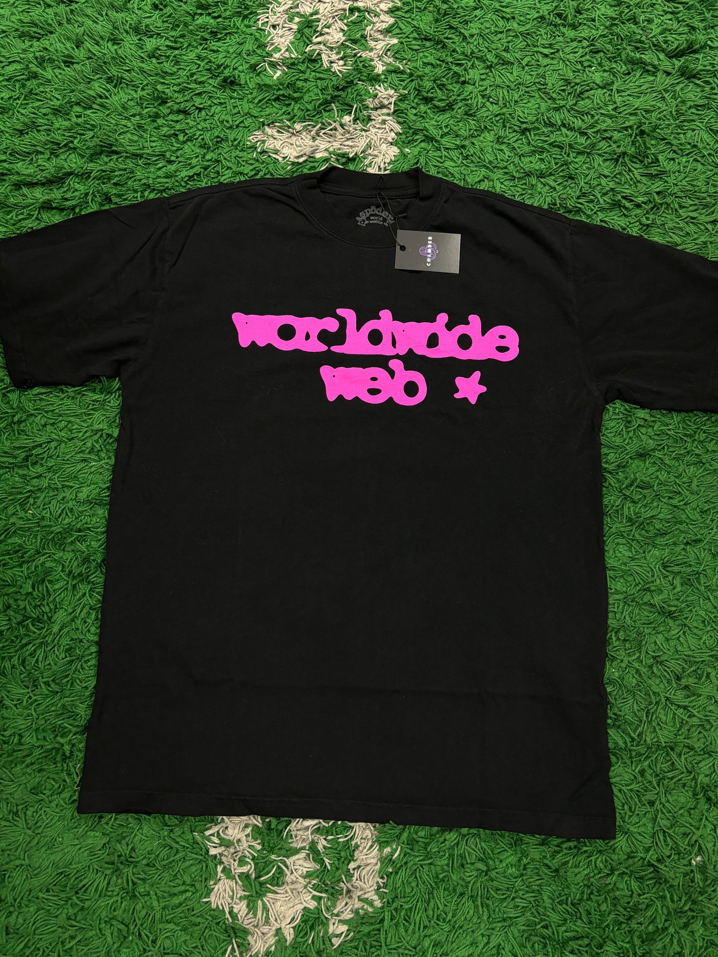 Sp5der Tee Black Pink Used Large