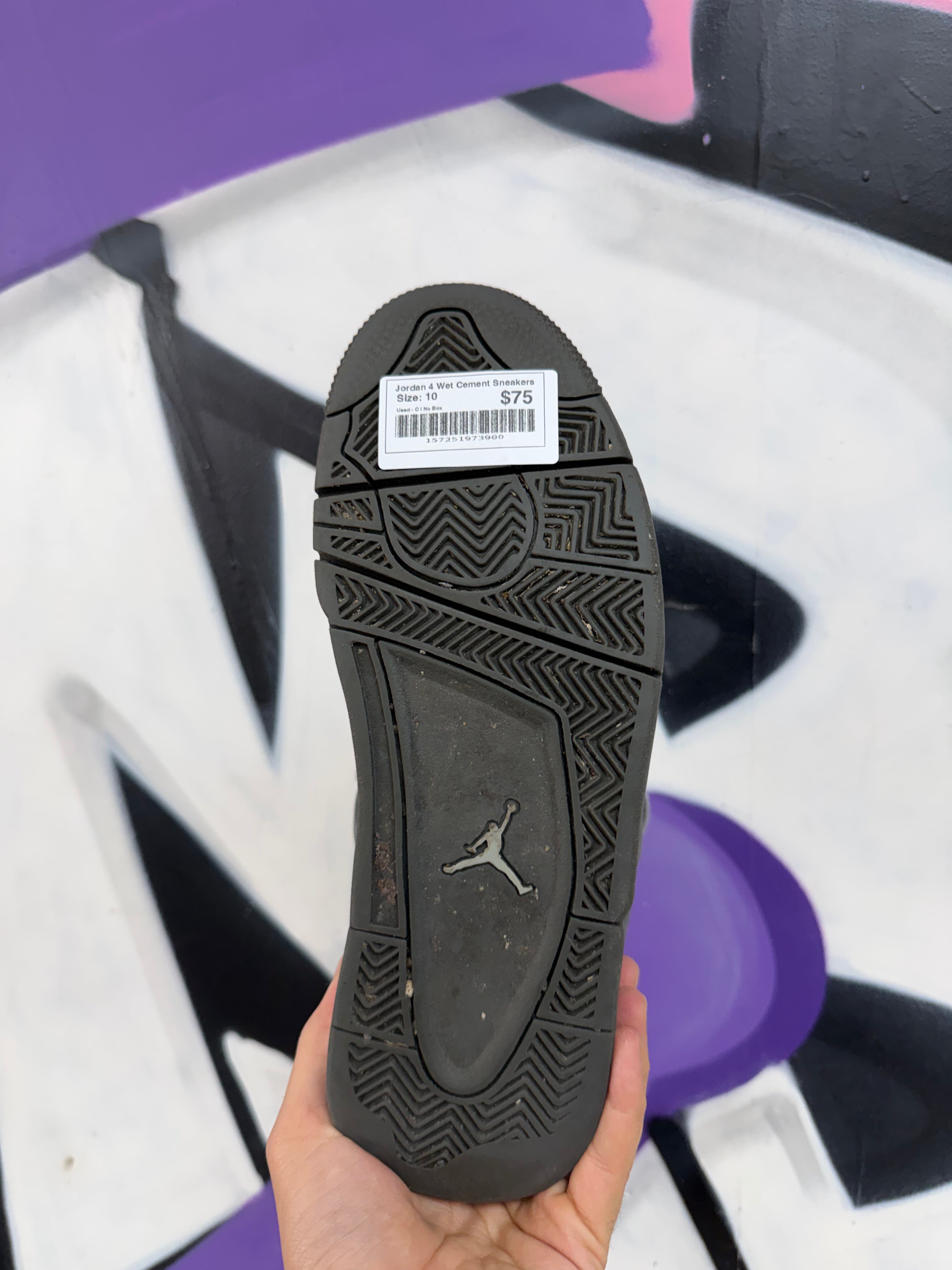 Jordan 4 Wet Cement Sneakers