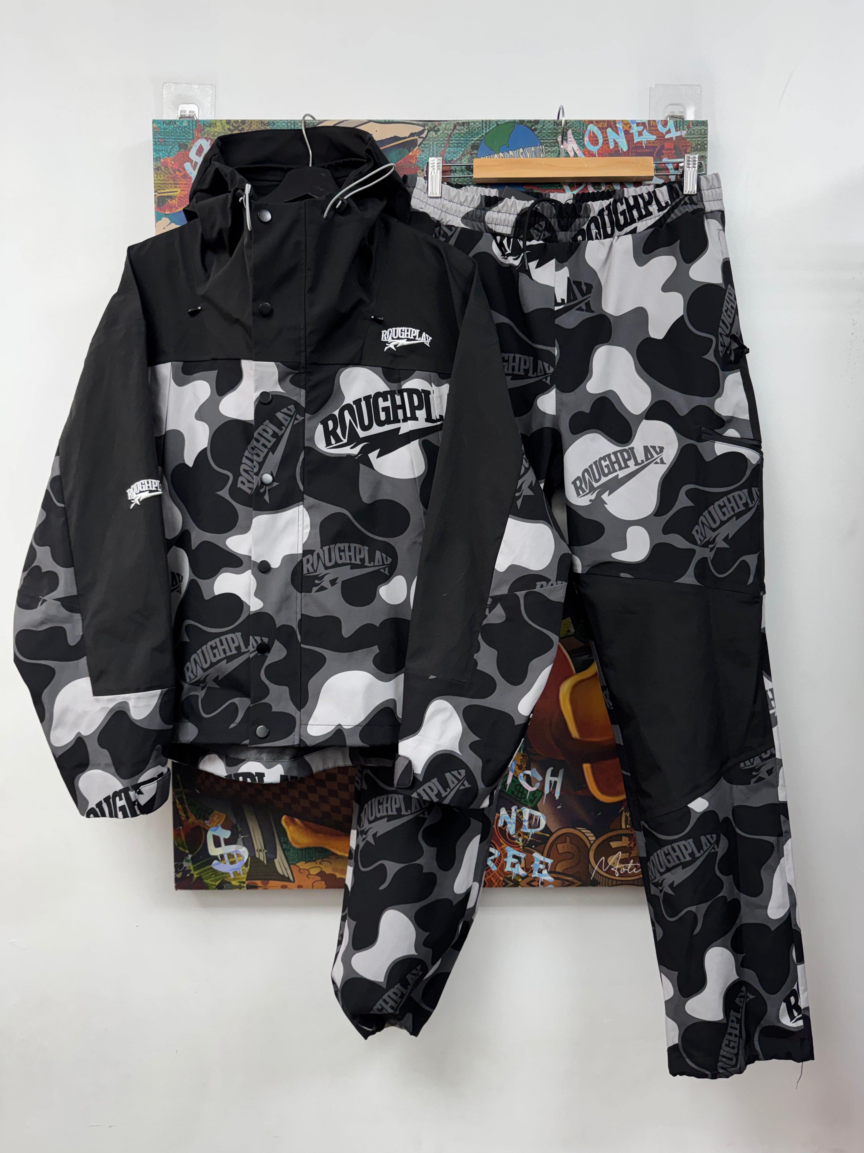 Rough Play Black Camo Track Suit