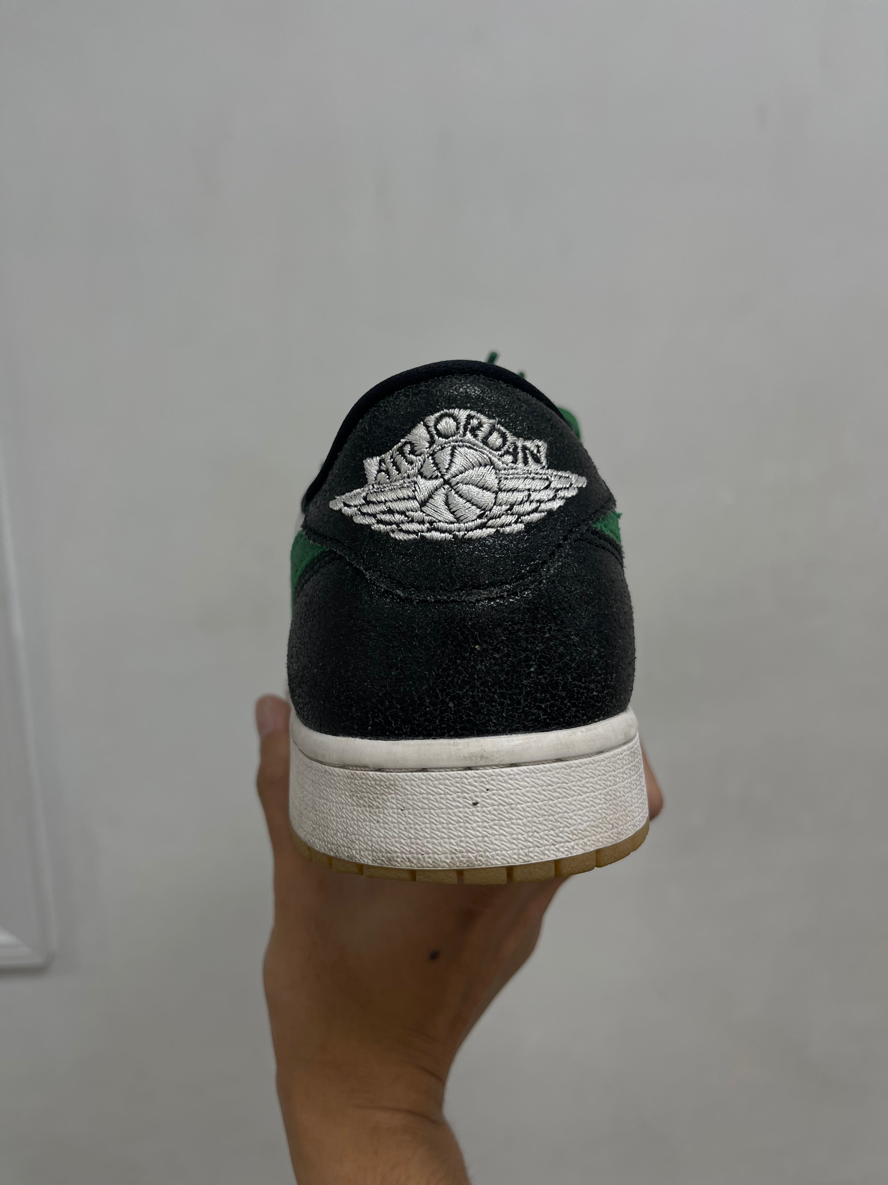 Jordan 1 Low Phantom Pine Green Sneakers