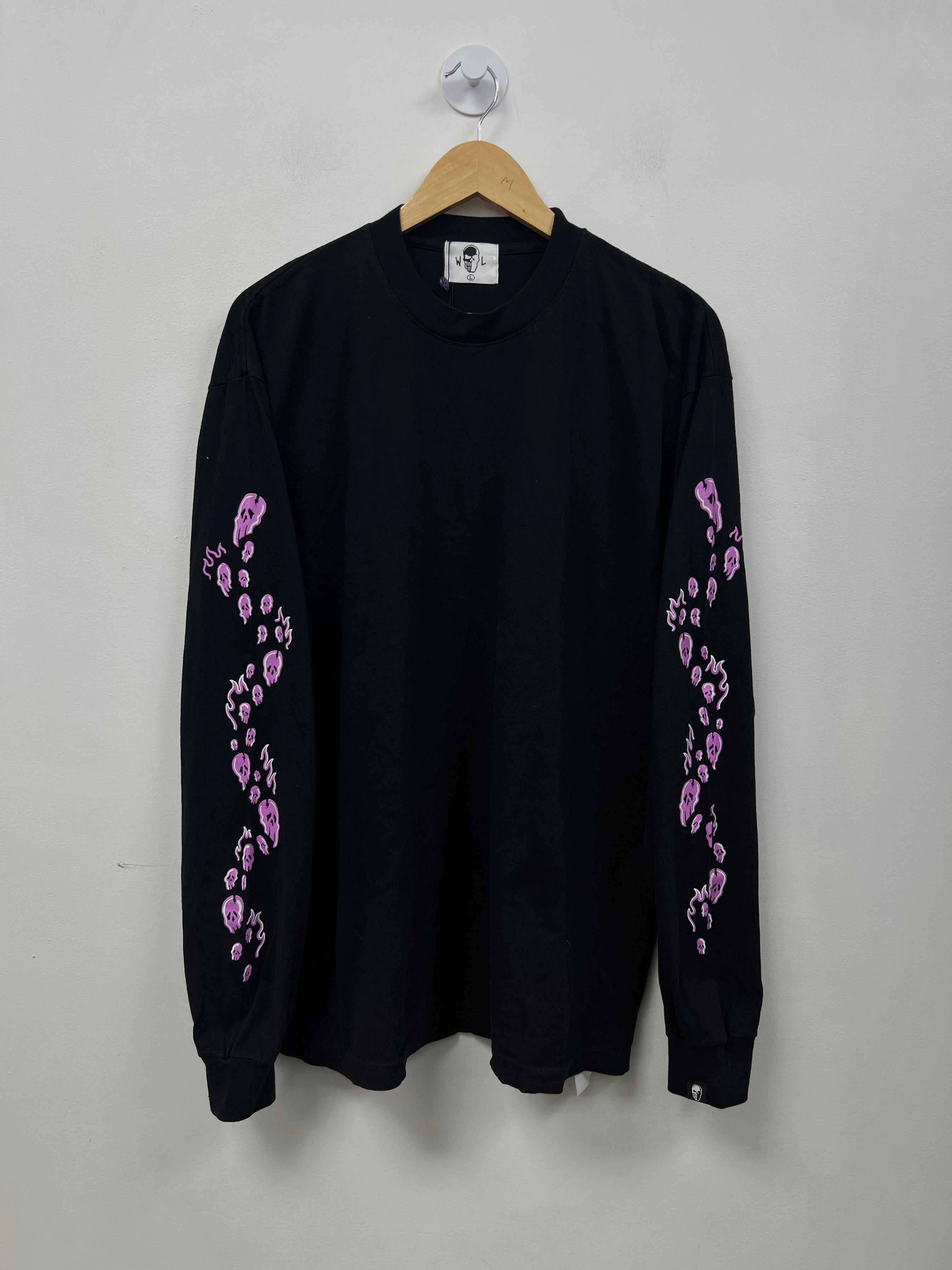 Warren Lotas Black Purple Long Sleeve