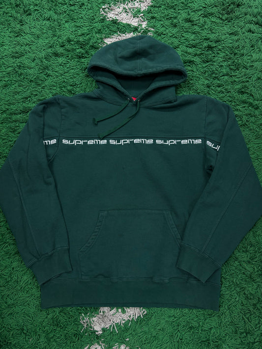 Supreme Hoodie green Used Medium