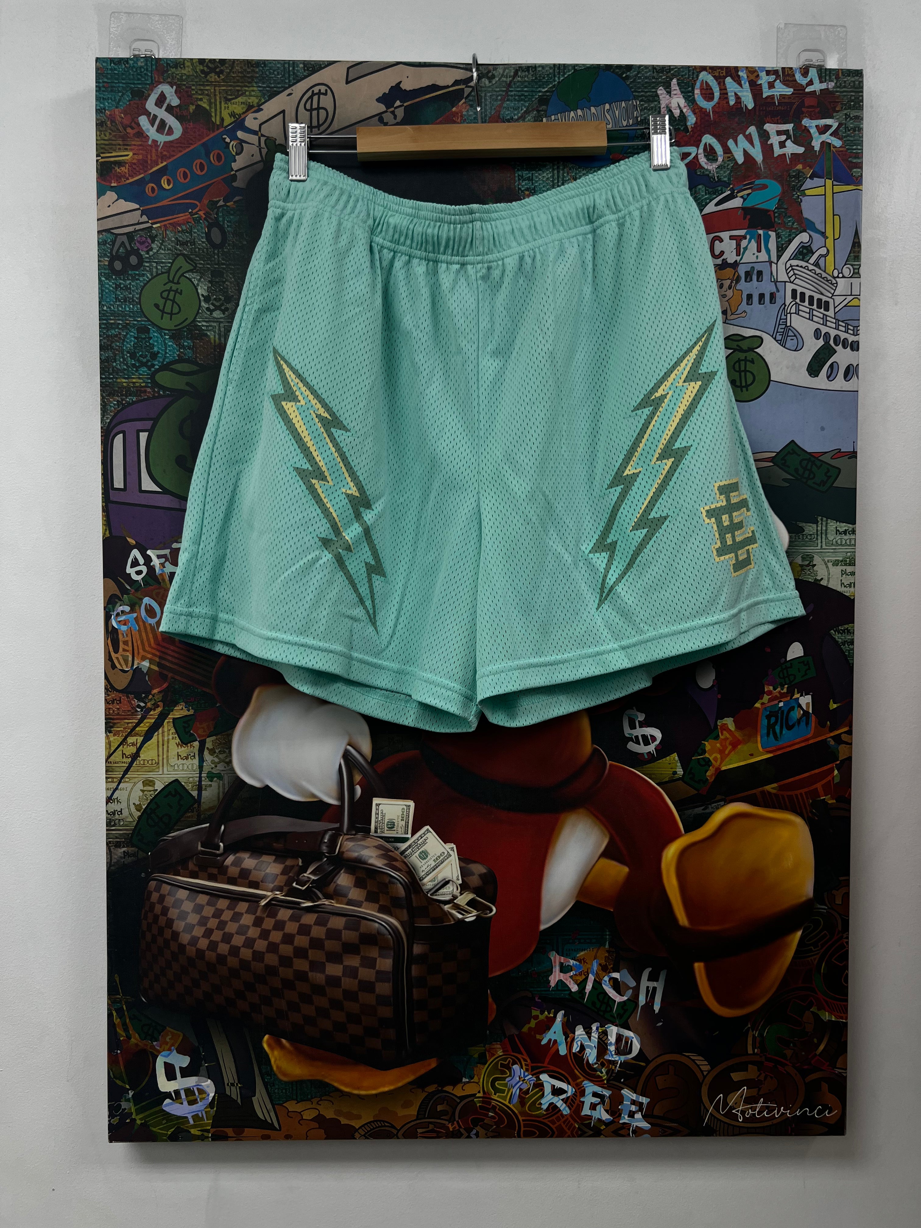 Eric Emanuel Yuca Mint Bolt Shorts